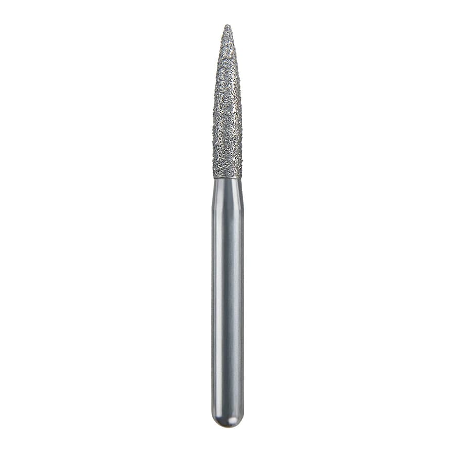 Spring Health Products Fine Flame Diamond Bur, FG 862-016, Single-Use, 25/Pack - #267.10 Fine Flame Spring Diamond FG 862-016 Single-Use Pack of 25 - Image 1