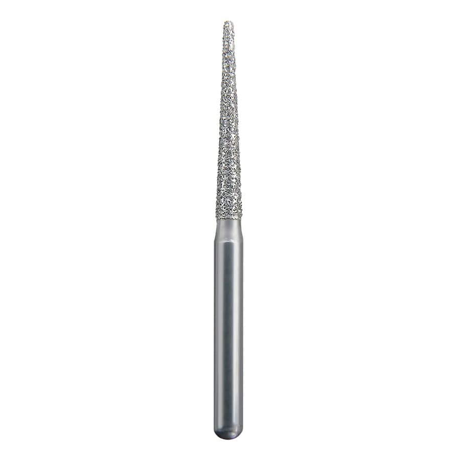 Spring Health Products #770.11 Medium Round End Taper Diamond Bur, FG, 850-012, Single-Use, 25/Pack (Z770.11M25) - #770.11 Medium Round End Taper Spring Diamond FG 850-012 Single-Use Pack of 25 - Image 1