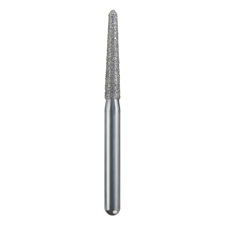 Spring Health Products Fine Flame Diamond Bur, FG, #256.9, 879-018, Single-Use, 25/Pack - #256.9 Fine Flame Spring Diamond FG 879-018 Single-Use Pack of 25 - Image 1