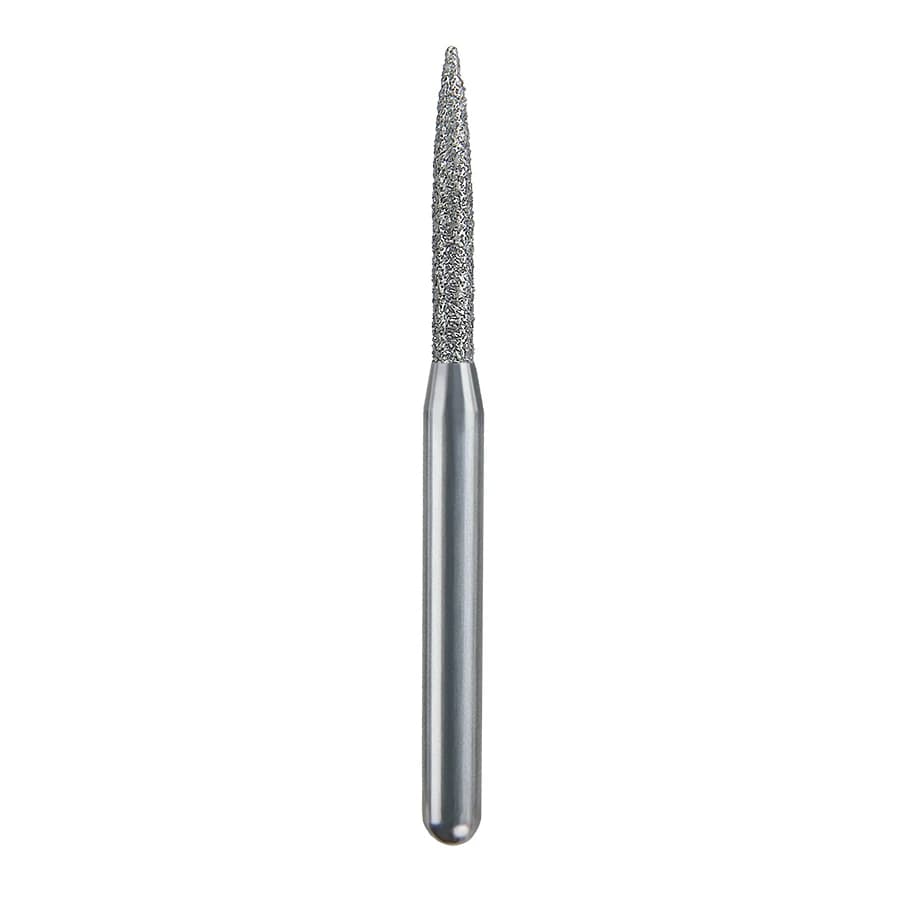 Spring Health Products #260.8 Fine Flame Diamond Bur, Friction Grip, Single-Use, 25/Pack, 862-012 - #260.8 Fine Flame Spring Diamond FG 862-012 Single-Use Pack of 25 - Image 1