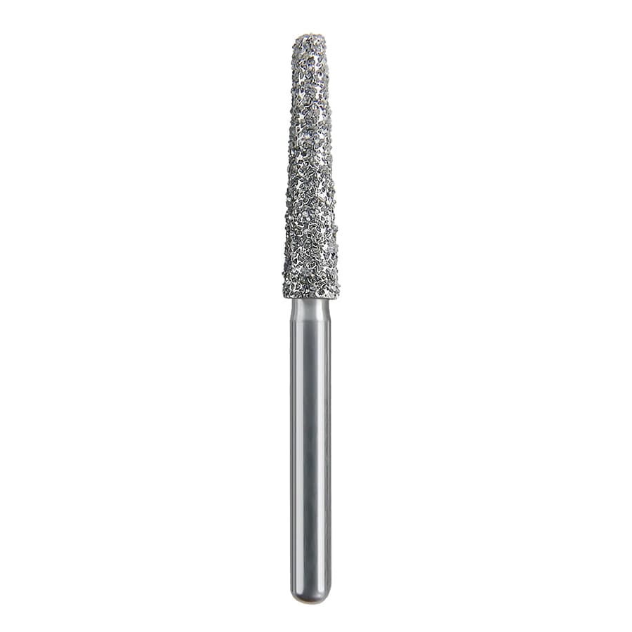 Spring Health Products Super Coarse Flat End Taper Diamond Bur, FG, 848-023, Single-Use, 25/Pack, #703.10SC - #703.10 Super Coarse Flat End Taper Spring Diamond FG 848-023 Single-Use Pack of 25 - Image 1