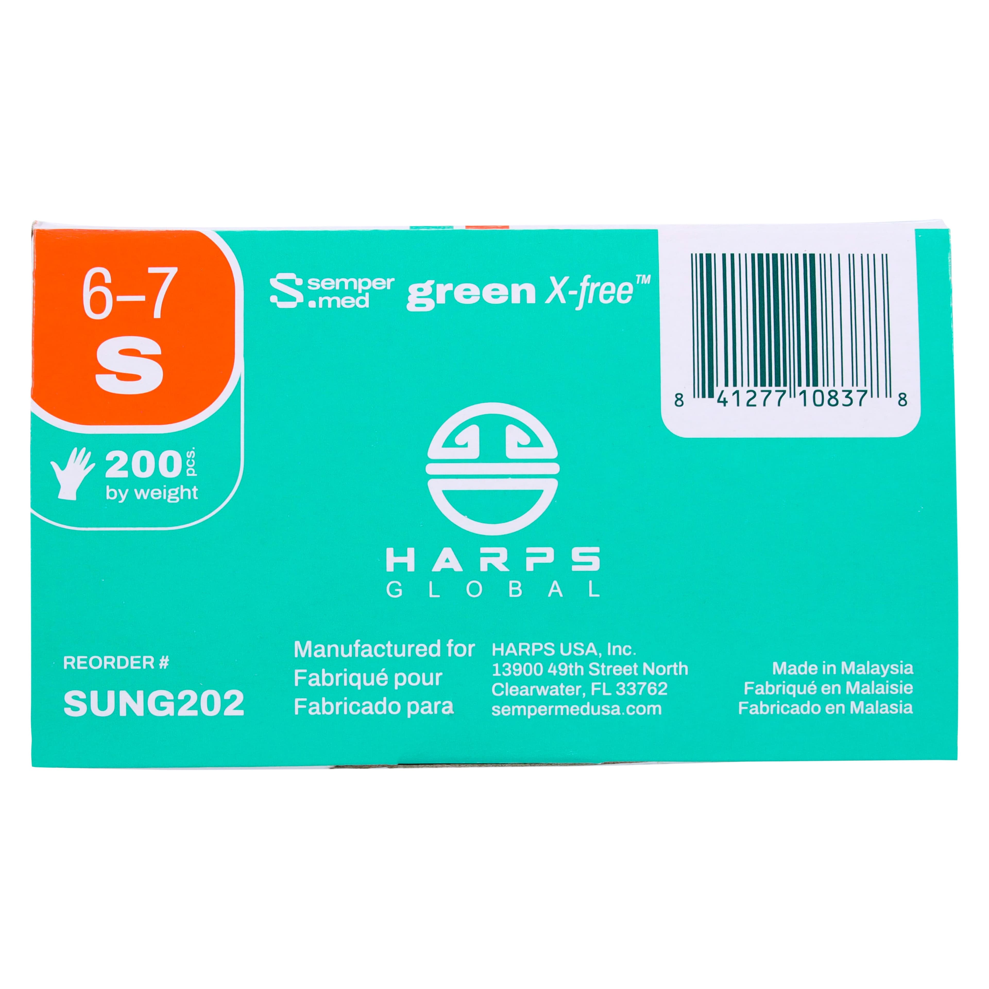 SemperSure Green Nitrile Exam Gloves, Powder Free, Non-Sterile, Small, Green, 200/Box thumbnail 9