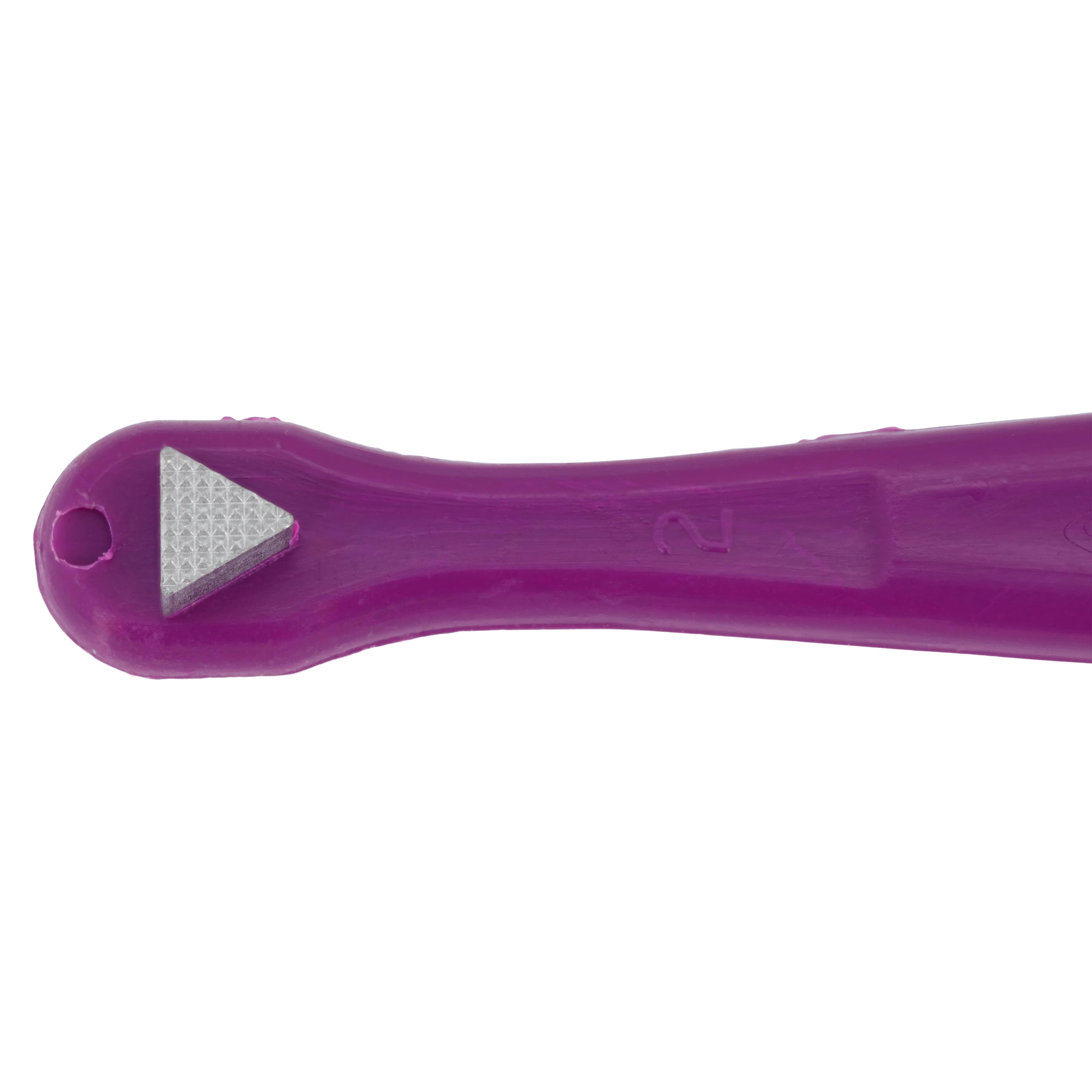 Ortho Technology Bite Stick Cold Sterilizable, Molar Band Seater, Triangle Tip, Purple, Single End, Color Coded Handle thumbnail 3