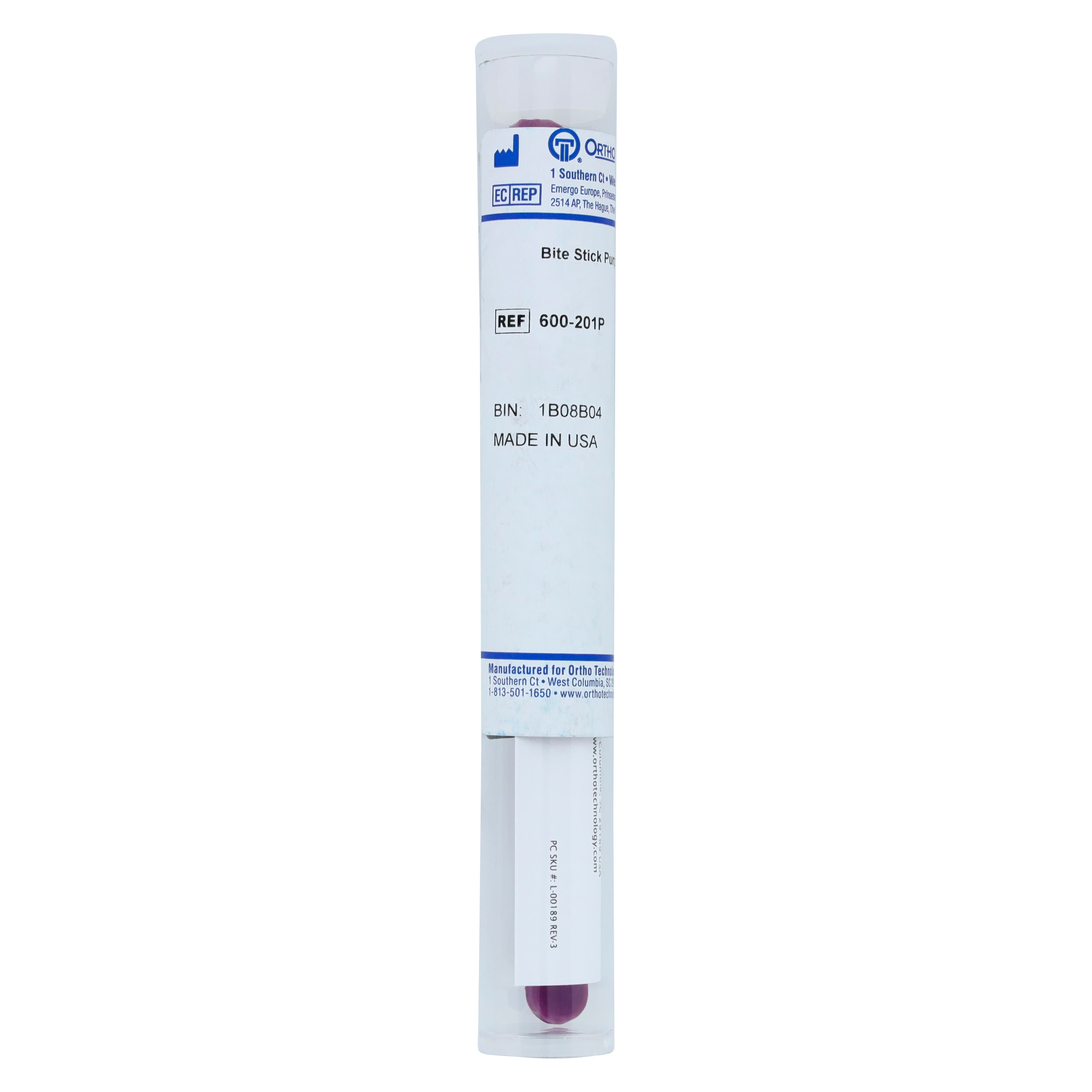 Ortho Technology Bite Stick Cold Sterilizable, Molar Band Seater, Triangle Tip, Purple, Single End, Color Coded Handle thumbnail 4