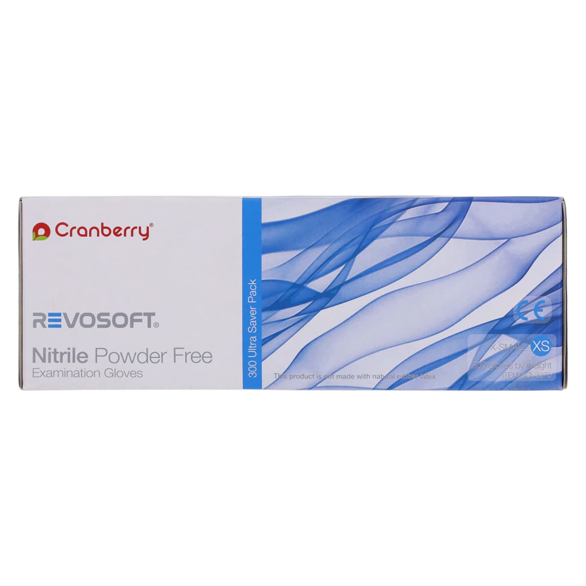 Cranberry RevoSoft Nitrile Exam Gloves, Powder Free, Latex Free, X-Small, Blue, 300/Box, CR3275 thumbnail 6