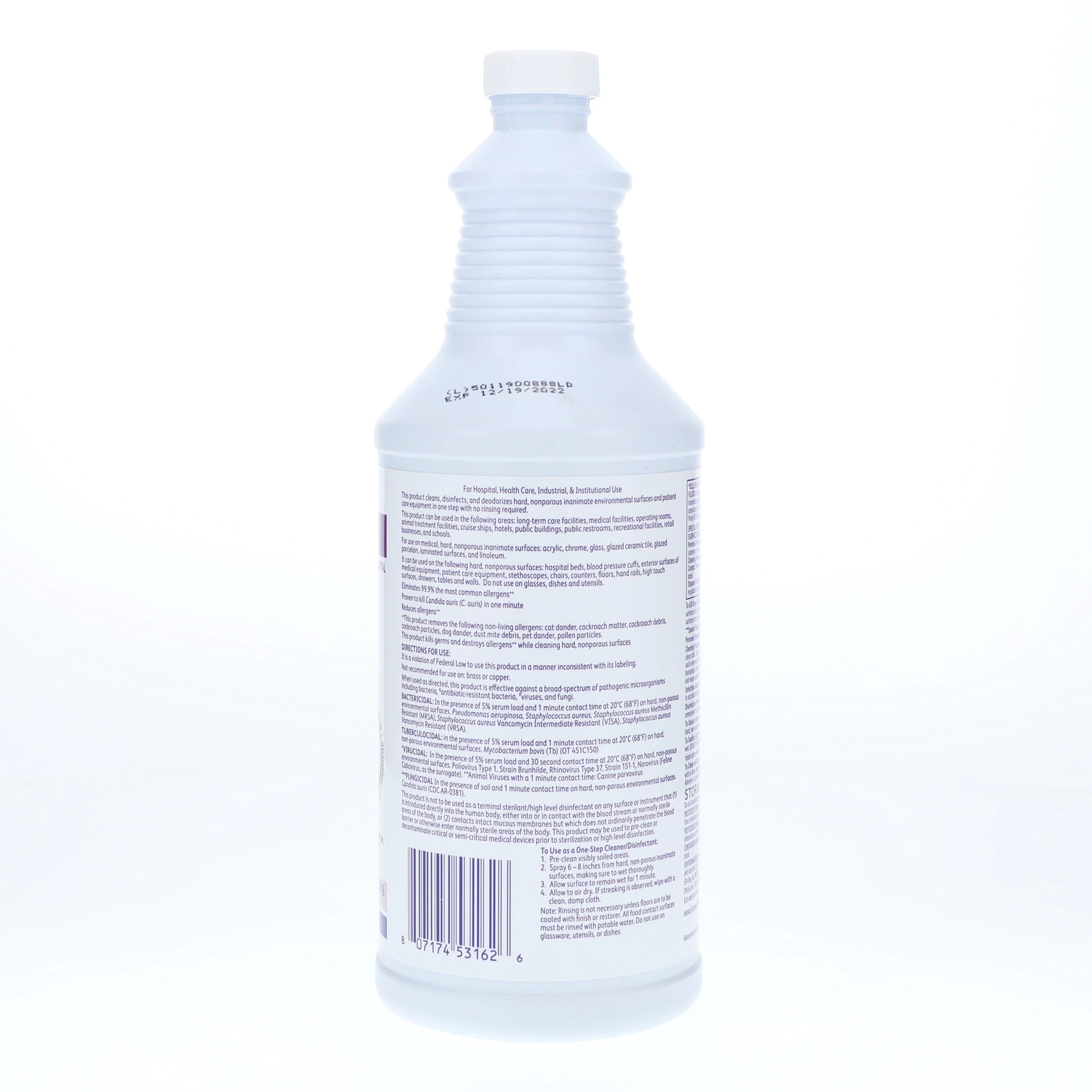 Oxivir 1 RTU Surface Disinfectant Cleaner Spray, 32 oz Bottle, 100850916 thumbnail 2