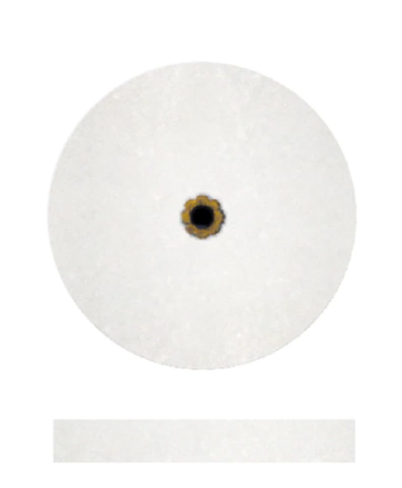 Dedeco Koolies White No Heat Grinding Wheels, Shape 5, Fine Aluminum Oxide, 7/8" x 1/8", 50/Box, 0835 thumbnail 4