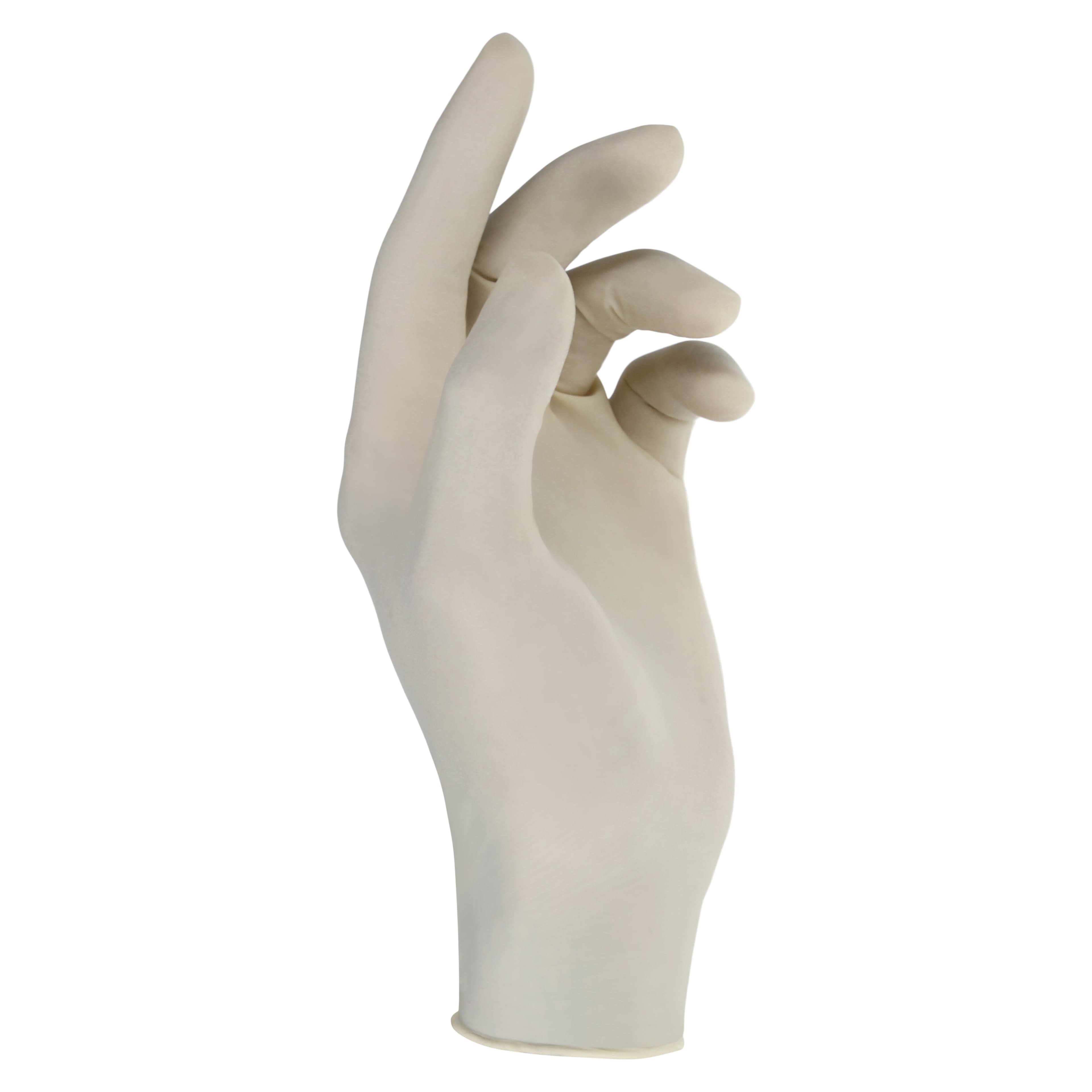 AloePRO Latex Examination Gloves, Powder Free, Textured, Aloe Coated, Large, Natural, 100/Box, AP100L thumbnail 2