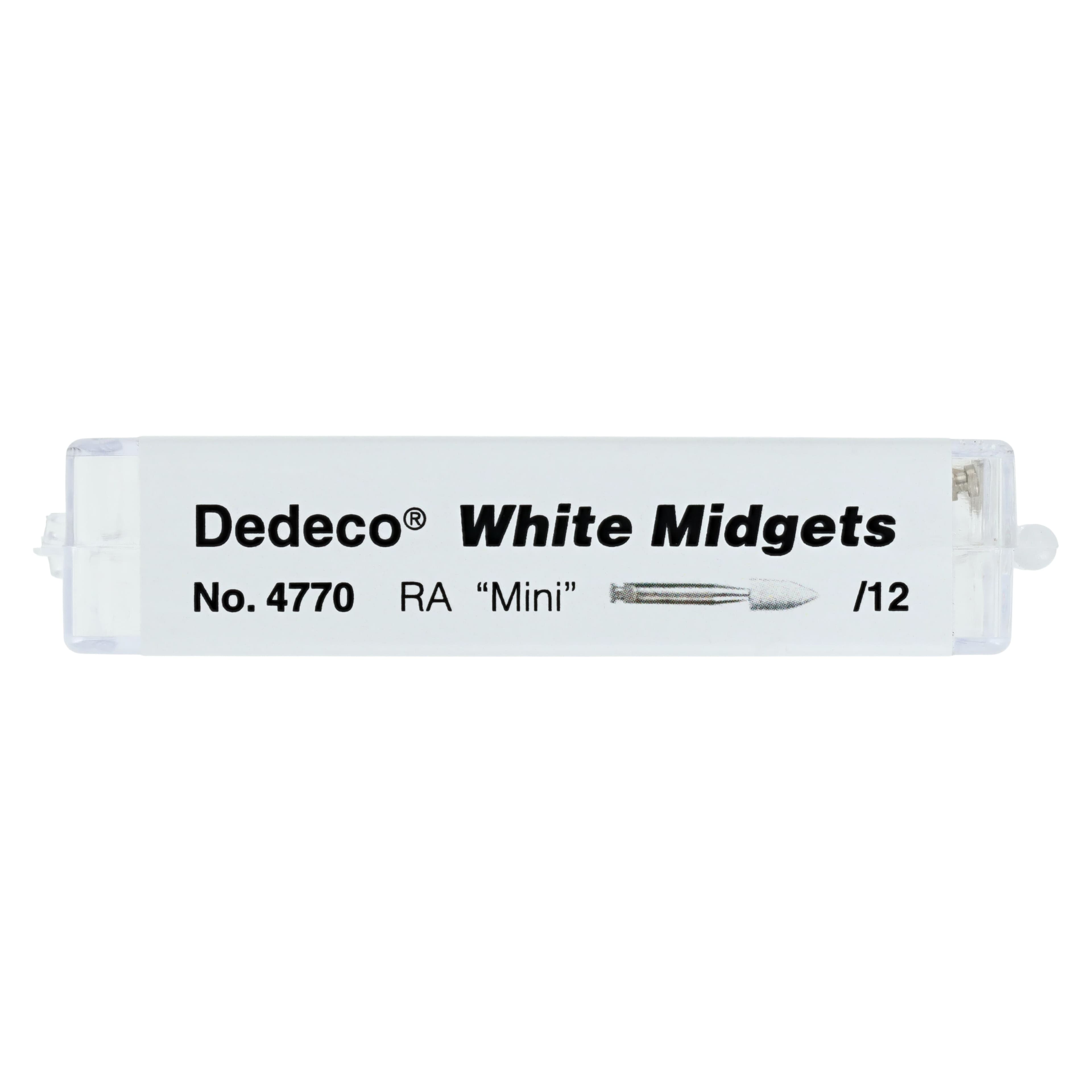 Dedeco Classic Midget Polishers, White Mini RA, Ultra-Fine, 12/Box, 4770 thumbnail 3