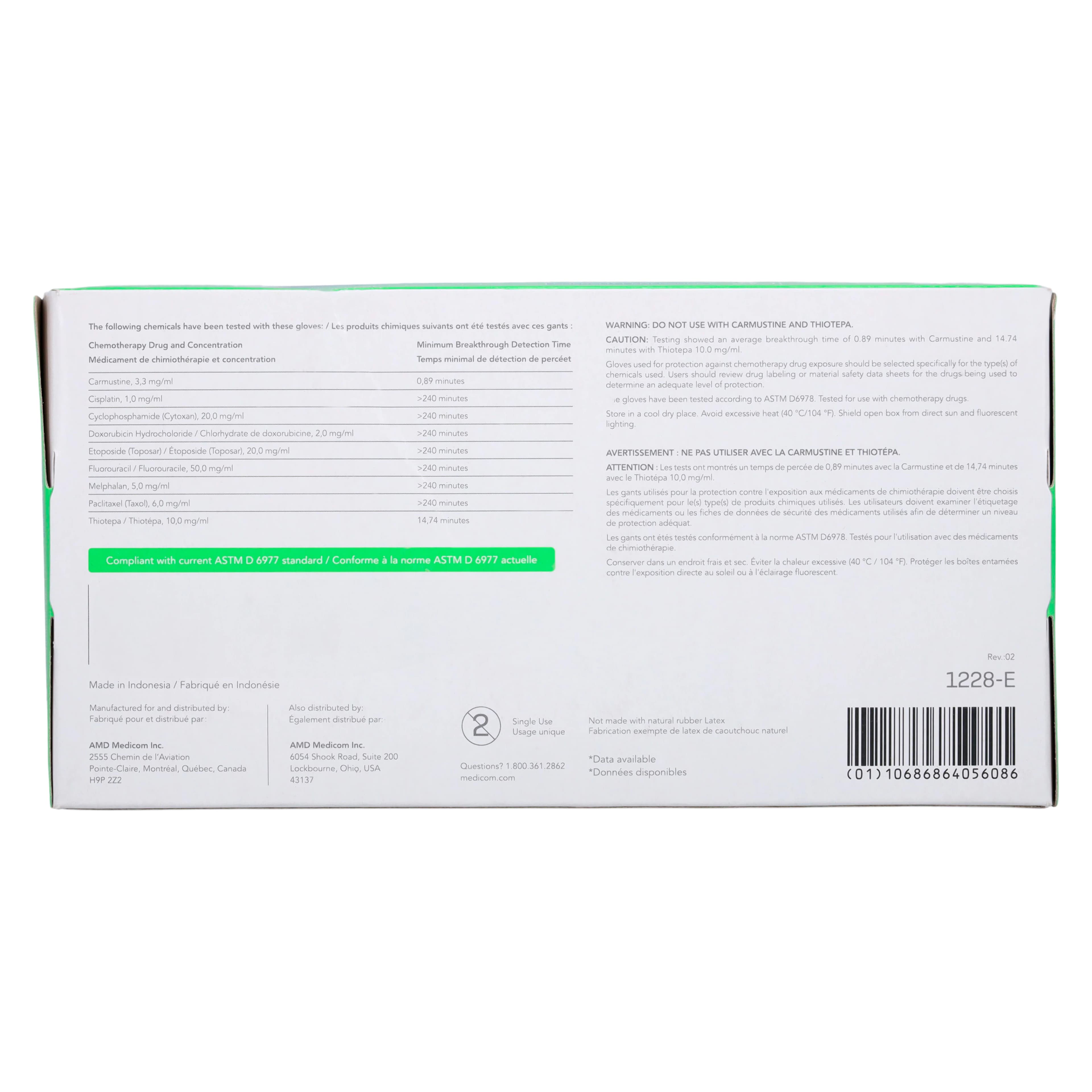 Ocean Pacific® NeoNatural™ Polychloroprene Exam Gloves, Powder Free, Latex Free, Non-Sterile, Chemo Rated, Emerald Green, X-Large, 100/Box, 1228-E thumbnail 4