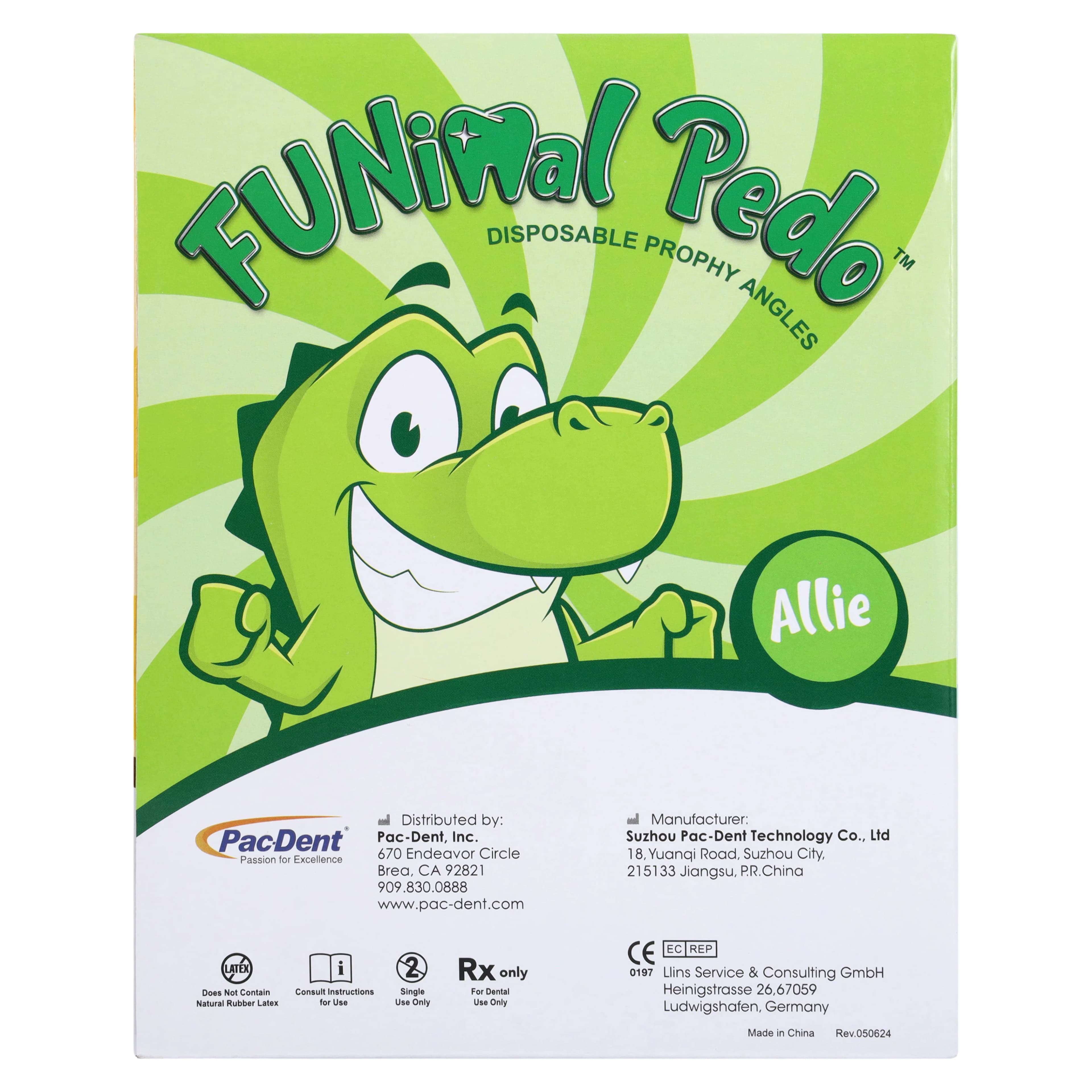 FUNimal™ Pedo Disposable Prophy Angle, Regular Soft Cup, Assorted Animal Designs, Latex-Free, 100/Box, 167-100R thumbnail 5