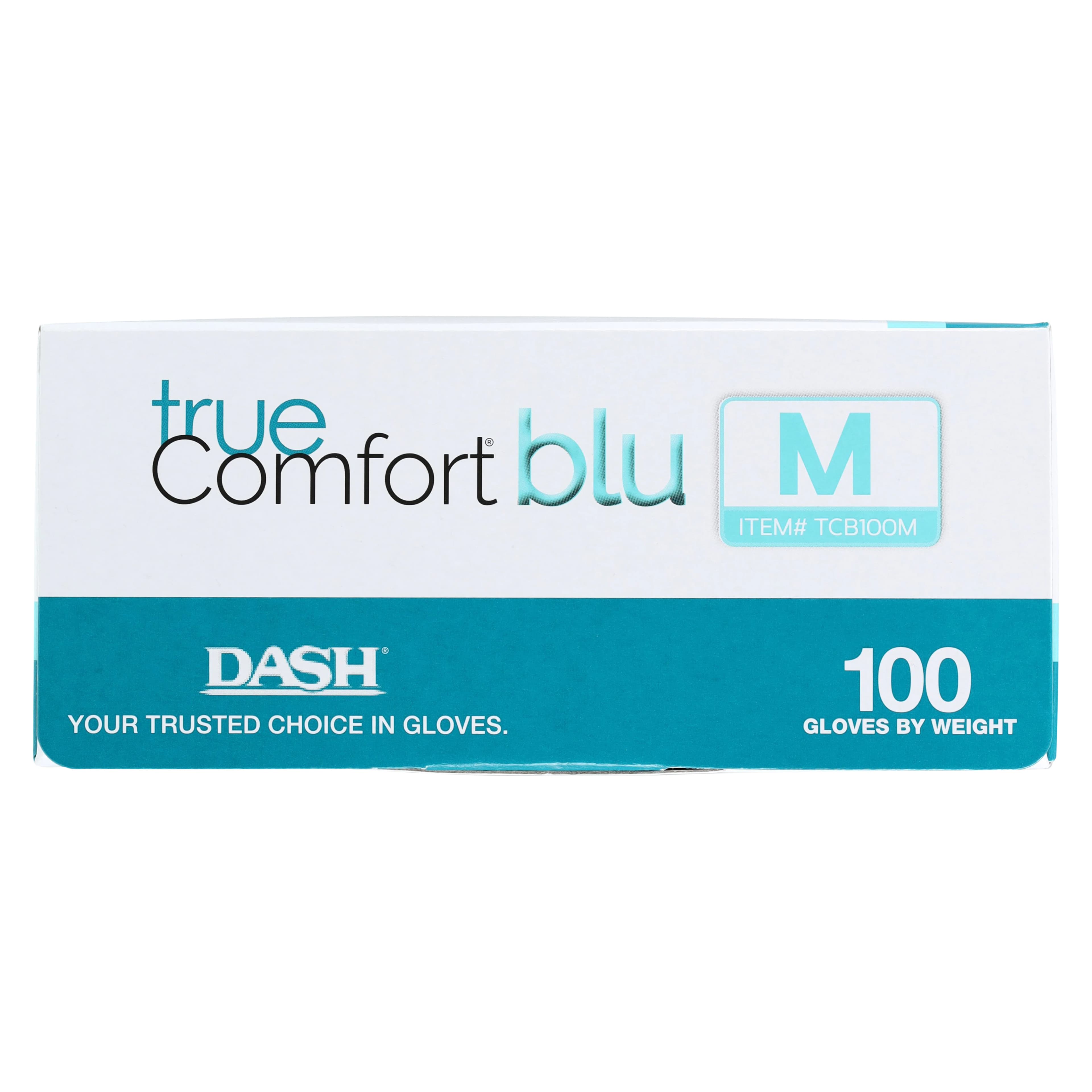 True Comfort Blu Polychloroprene Exam Gloves, Powder-Free, Latex-Free, Non-Sterile, Ocean Blue, Medium, 100/Box, TCB100M thumbnail 5