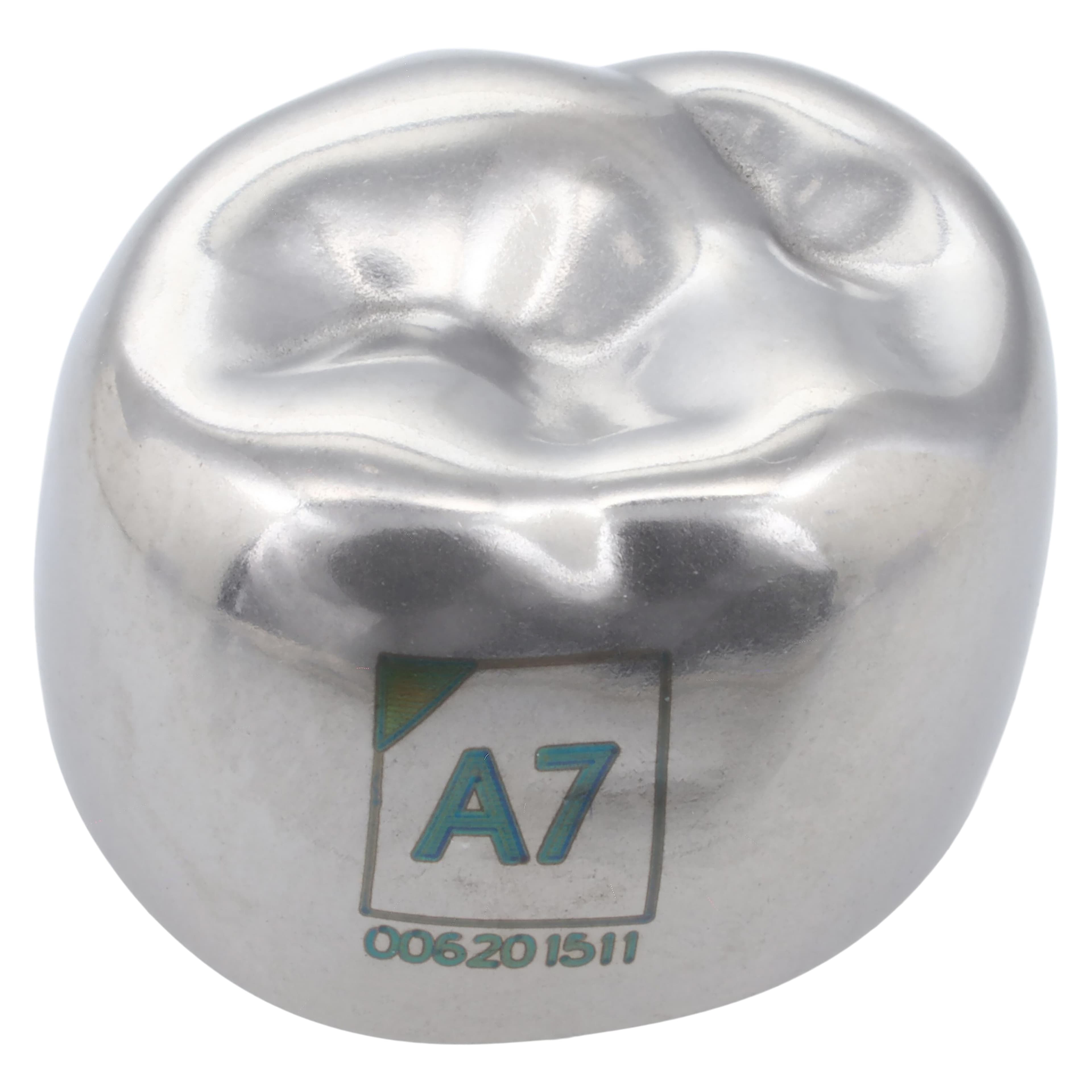 Acero 3S Stainless Steel Primary Molar Crown, Upper Right Second Molar, Size 7, 5/Pack (3S A7) thumbnail 2