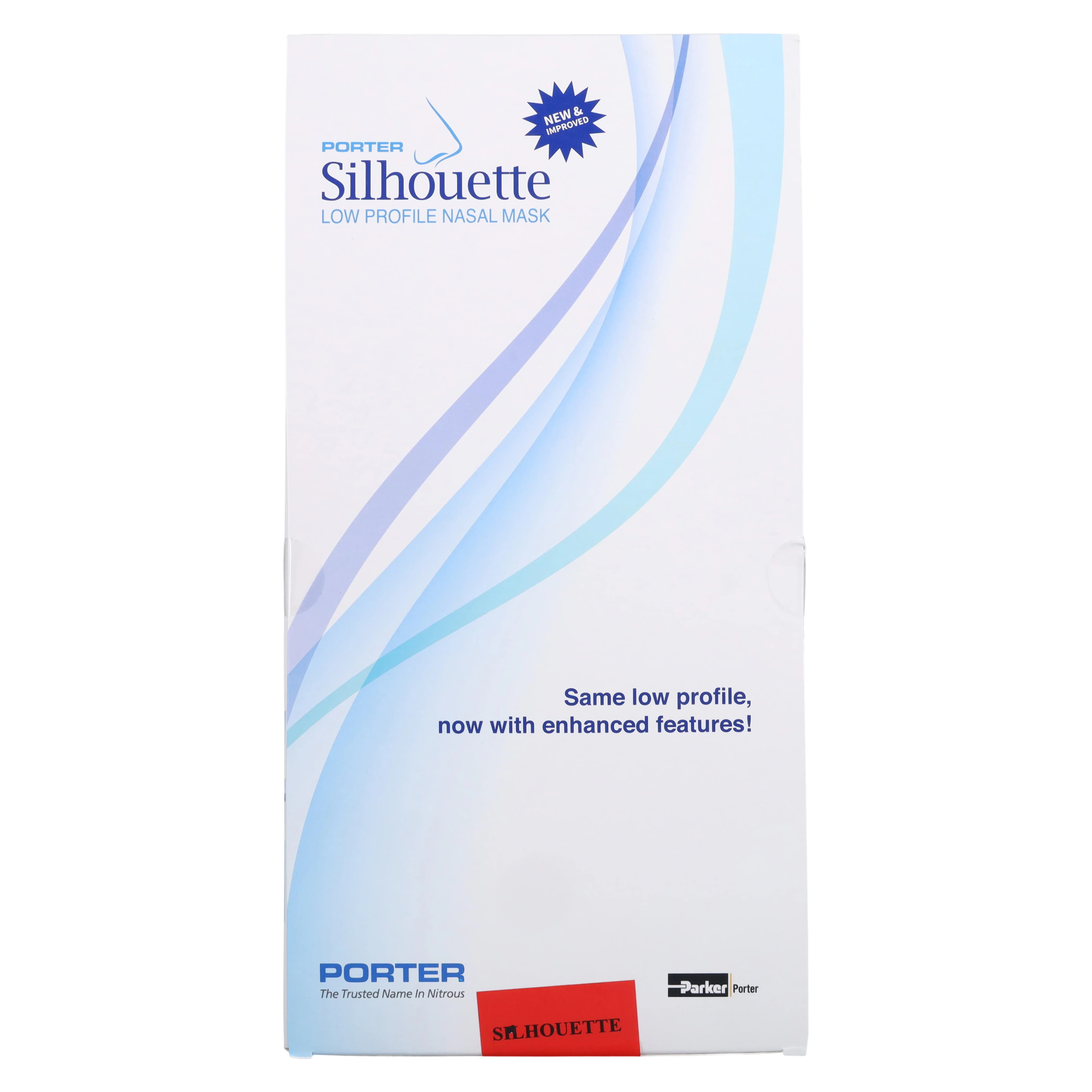 Porter Silhouette II Low Profile Nitrous Oxide Nasal Hood and Breathing Circuit, Small, 24/Pkg, SIL2-SM-24 thumbnail 3