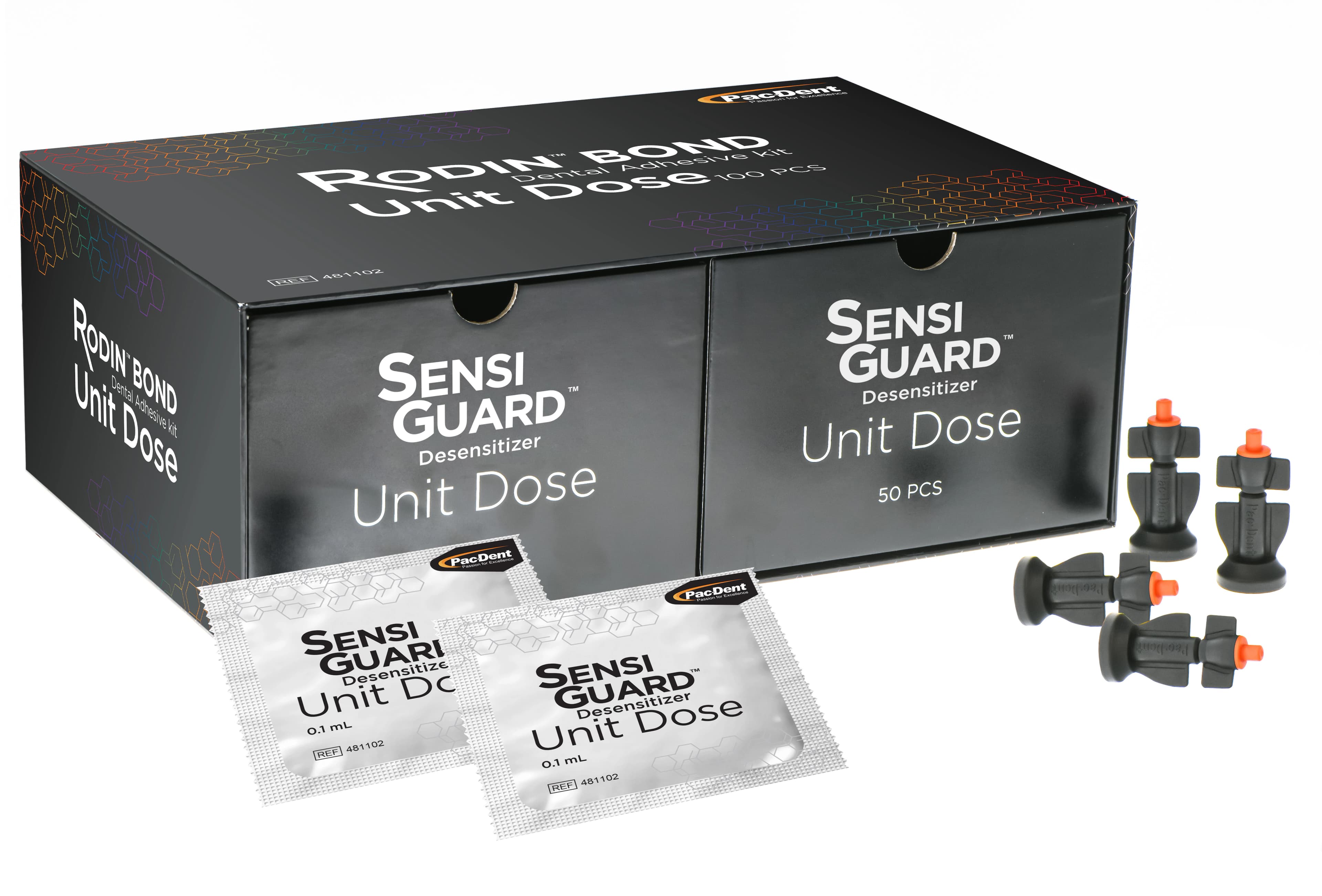 SensiGuard Antibacterial Dentin Desensitizer, Unit Dose Refill, 0.1 mL, 100/Pkg, 481103 - SensiGuard™ Unit Dose Refill Pack of 100 - Image 1