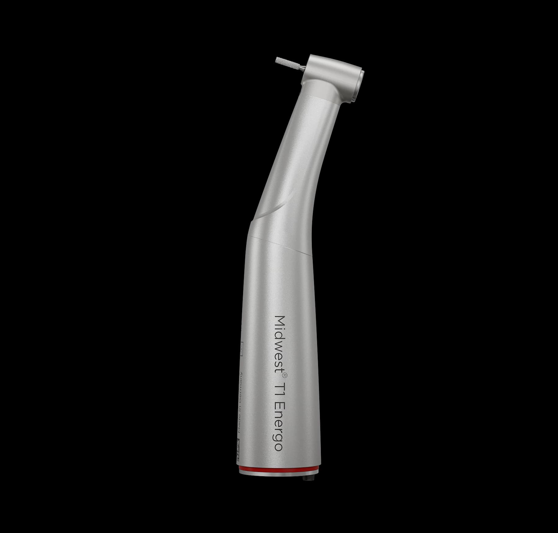 Midwest T1 Energo Electric Handpiece Attachment, 1:5 L, Contra Angle, Titanium, Fiber Optic, 875315 - Midwest®T1 Energo 1:5 L - Image 1