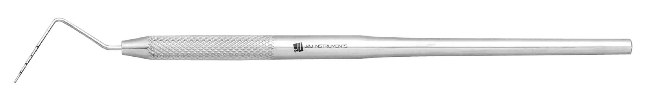 J&J Instruments Periodontal Probe #12, Single End, 3-6-9-12 mm Markings, 16-512 - Periodontal Probe – # 12, 3-6-9-12 mm, Single End - Periodontal Probe – # 12, 3-6-9-12 mm, Single End - Image 1
