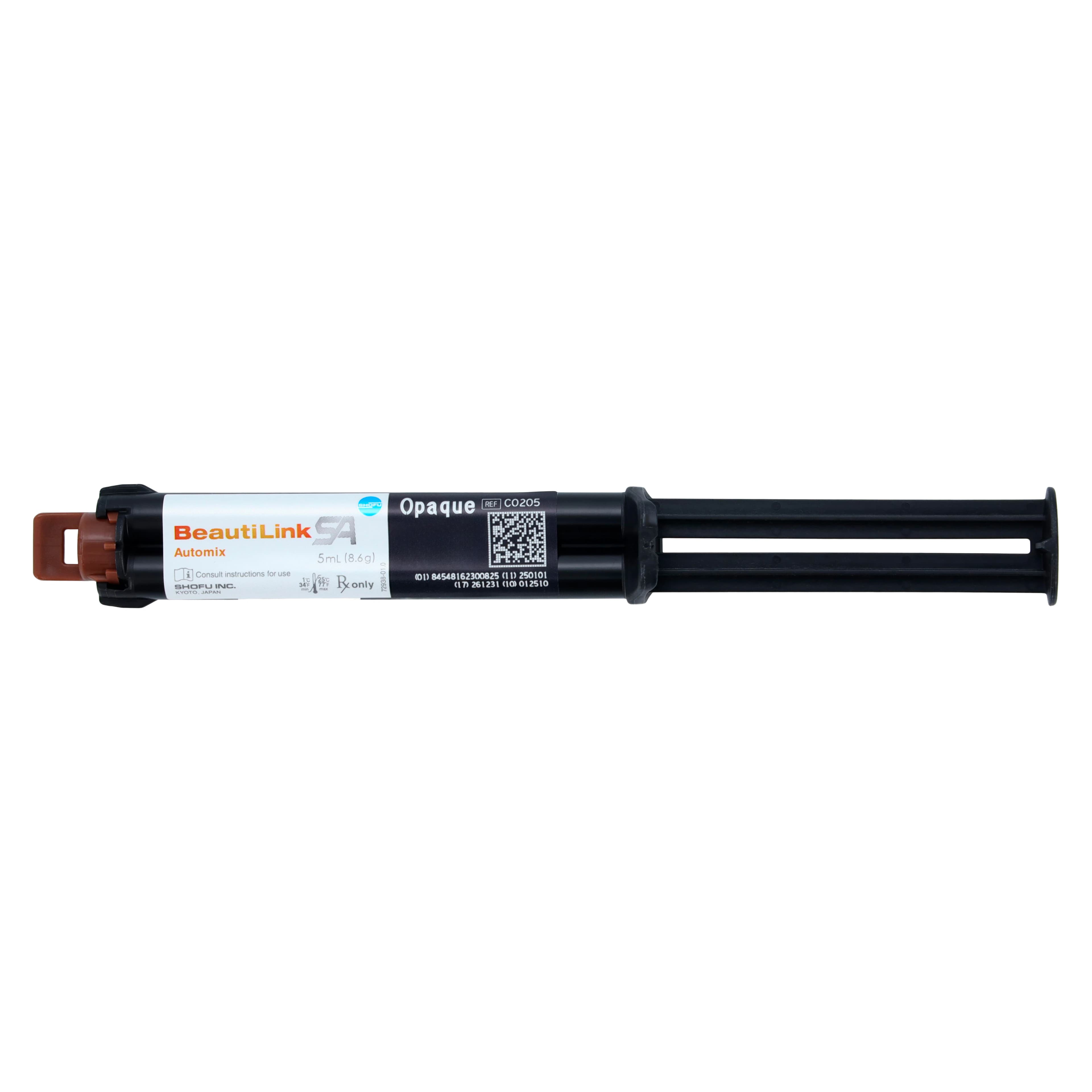 BeautiLink SA Self-Adhesive Dual-Cure Resin Cement, Opaque, Auto-Mixing Syringe, 5 mL (8.6 g), 2/Pkg, C0214 thumbnail 2