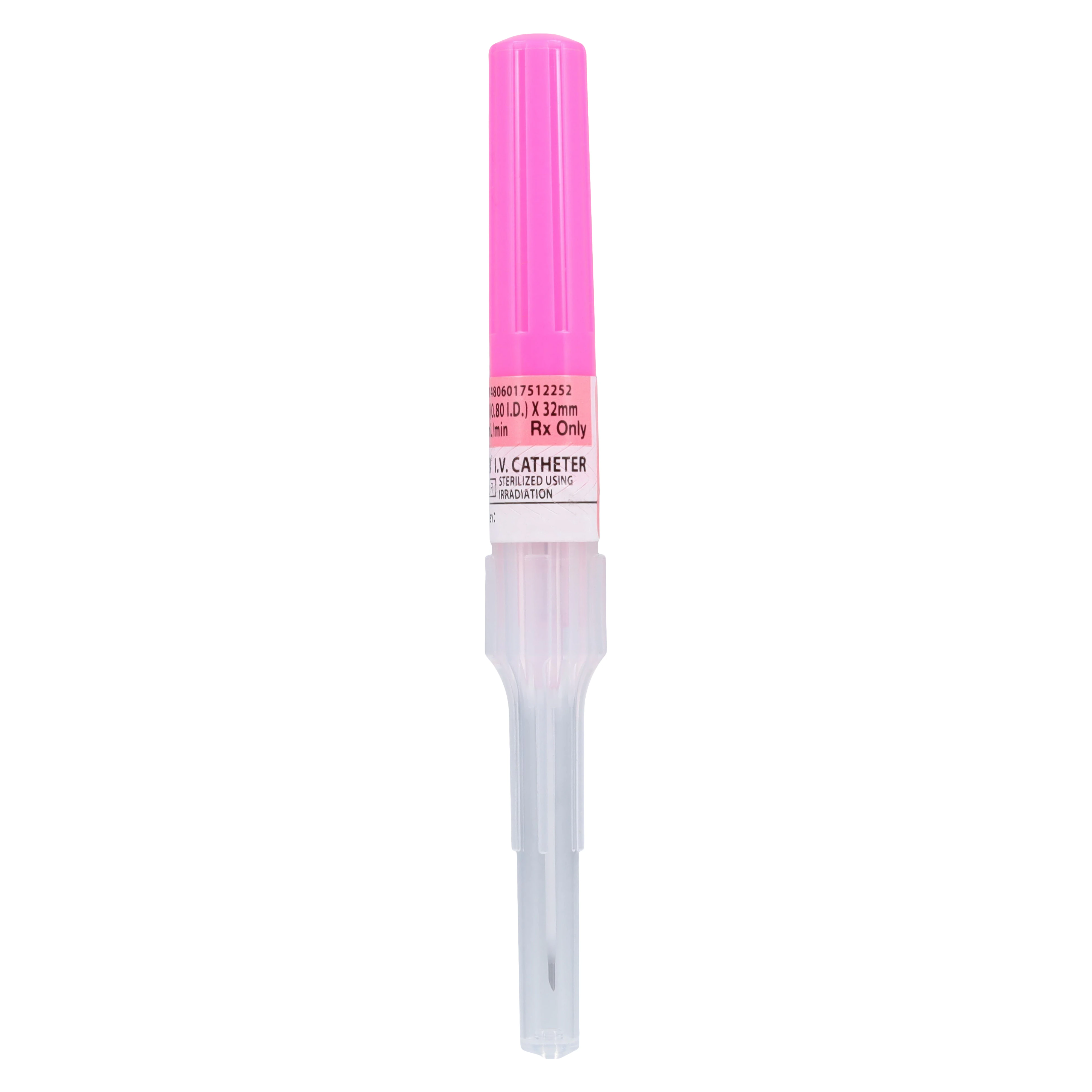 Surflo ETFE IV Catheter, 20 Gauge x 1-1/4", Pink, 50/Box, SROX2032CA thumbnail 3