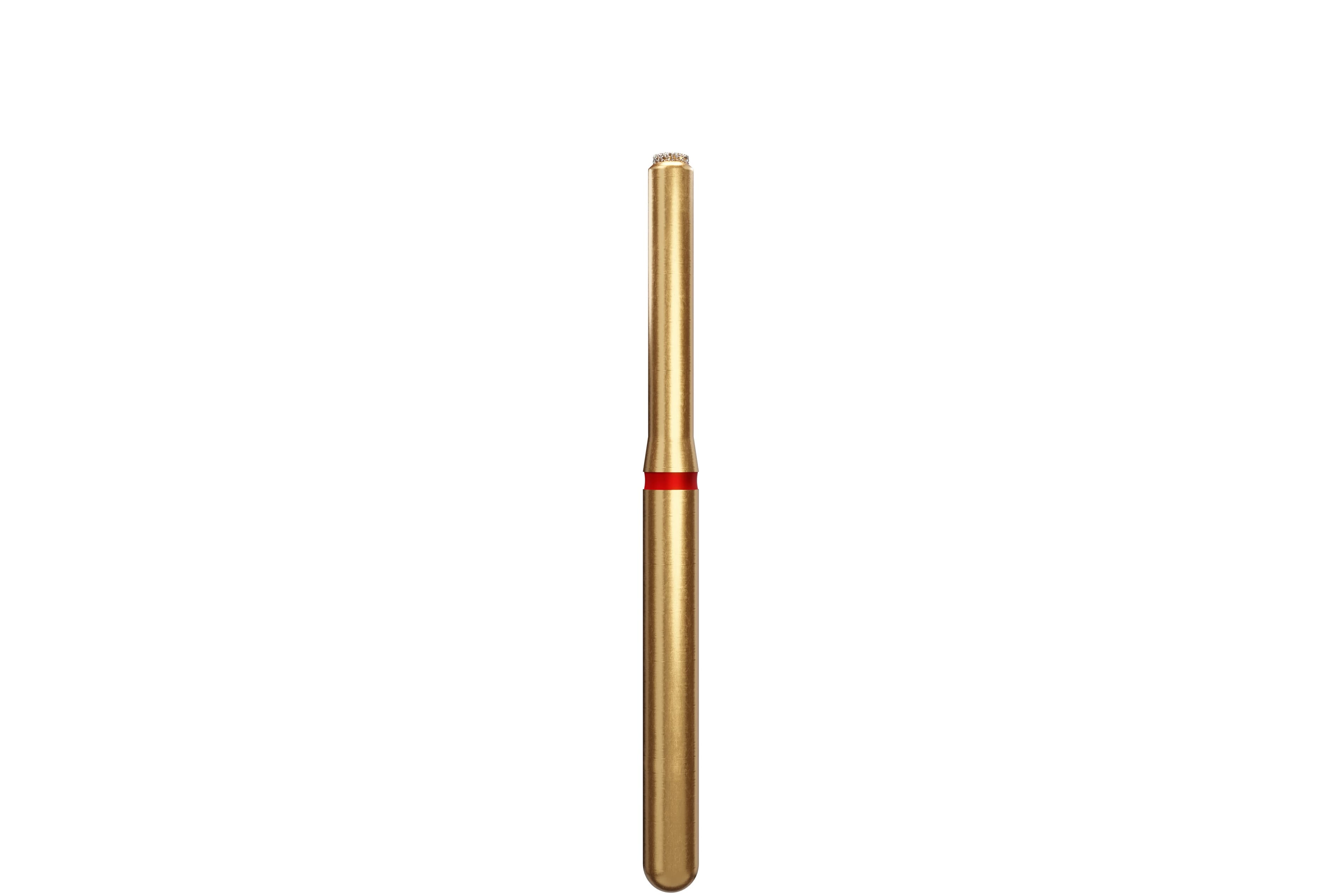 Alpen Multi-Use Diamond Bur, FG, End Cutting Cylinder, Fine, Red, # 839-012F, 1.2 mm, 5/Pk, 60032085 thumbnail 2