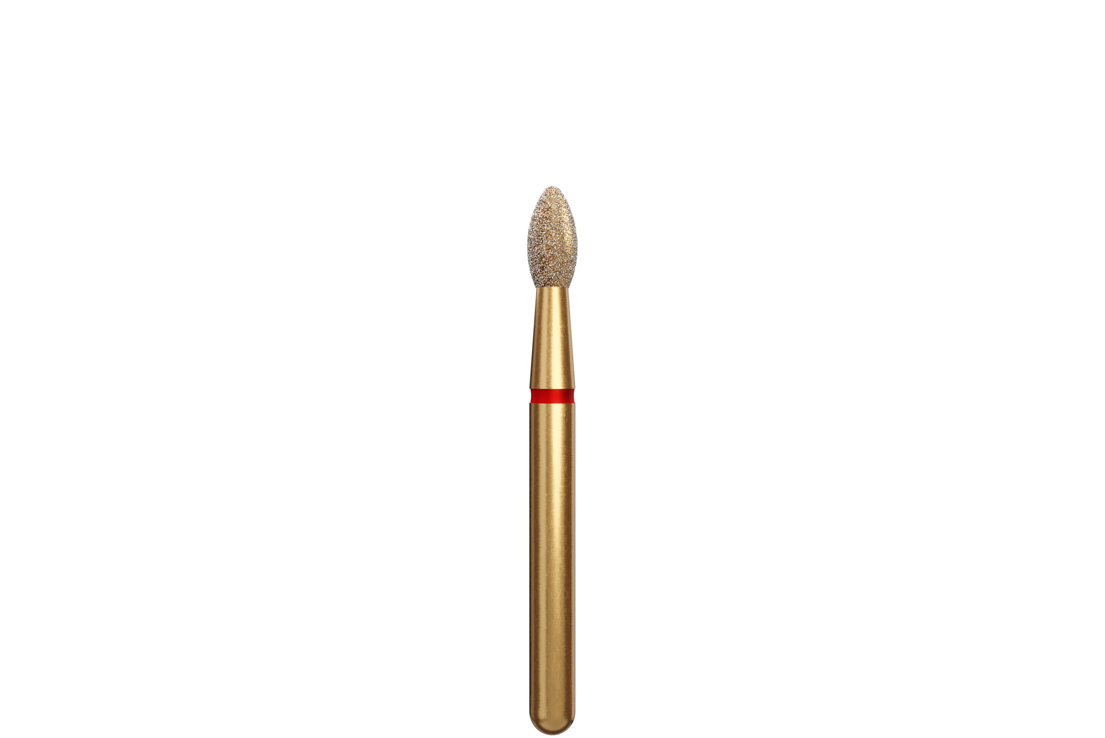 Alpen Multi-Use Multilayer Diamond Bur, FG, Fine, Red, Egg/Football, #379-018, 1.8 mm Head Diameter, 3.5 mm Head Length, 5/Pkg thumbnail 2
