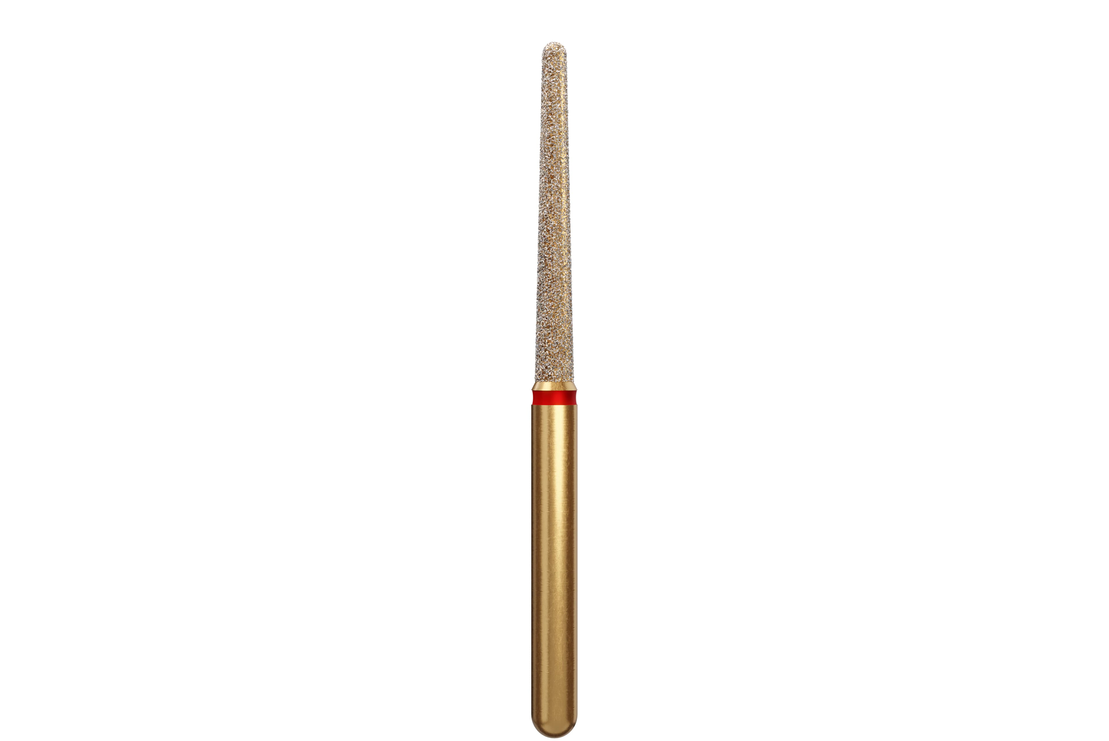 Alpen Diamond Bur, FG, Long Round End Taper, Fine, Red, #850L-016F, 1.6 mm Head, 12 mm Head Length, 5/Pk, 60032225 thumbnail 2