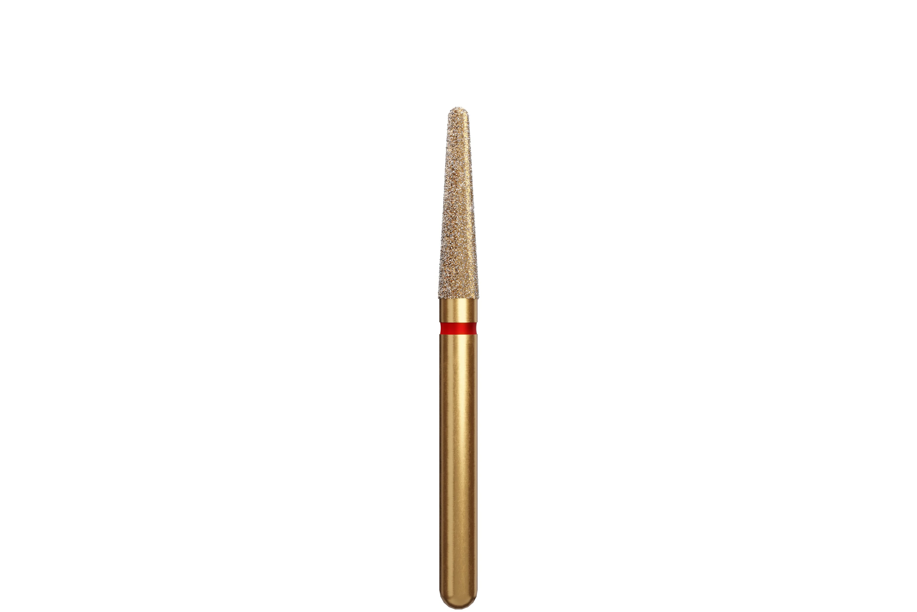 Coltene Alpen Multi-Use Diamond Bur, Round End Taper, Fine (Red), FG, #856-018, 1.8mm Head Diameter, 8mm Head Length, Pack of 5 thumbnail 2