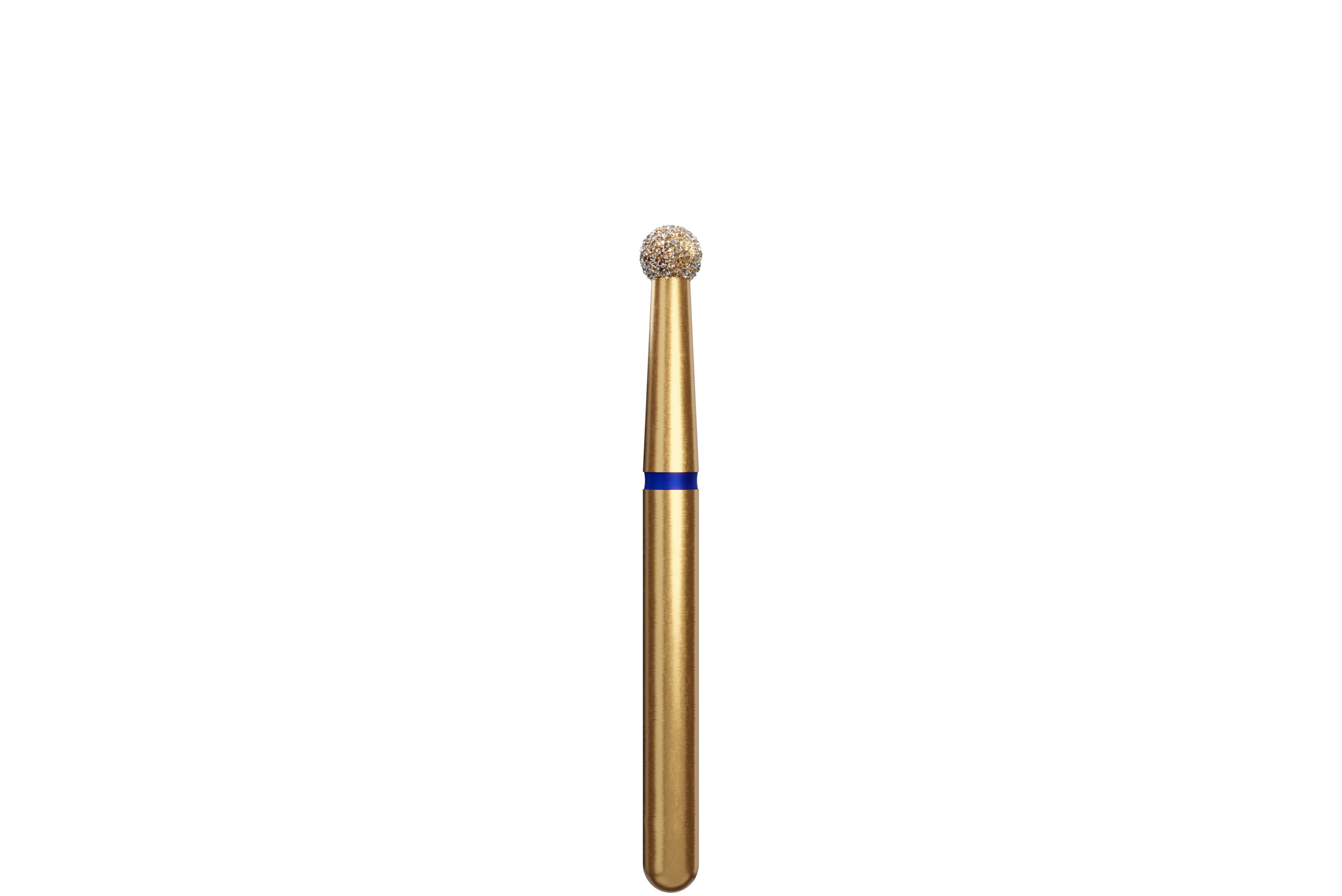 Coltene Alpen Multi-Use Multilayer Diamond Bur, FG, Medium Grit, Round #801-021, 2 mm Head Diameter, 5/Pkg - Alpen&reg; Diamonds - Medium - #801-021 - Image 1