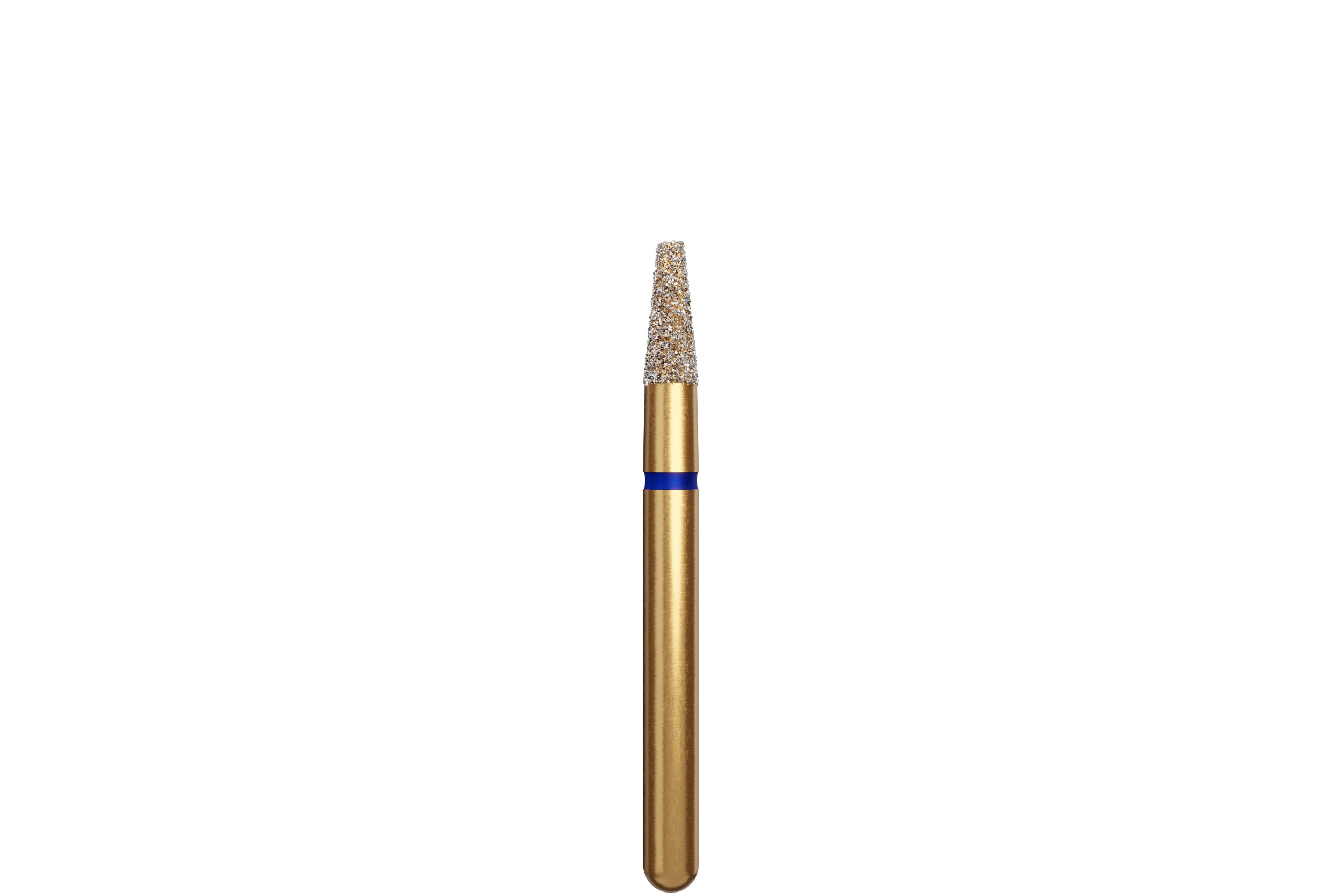 Coltene Alpen Multi-Use Multilayer Diamond Bur, FG, Medium, Flat End Taper, #845-016, 1.6 mm Head Diameter, 4 mm Head Length, 5/Pkg - Alpen&reg; Diamonds - Medium - #845-016 (4.0) - Image 1