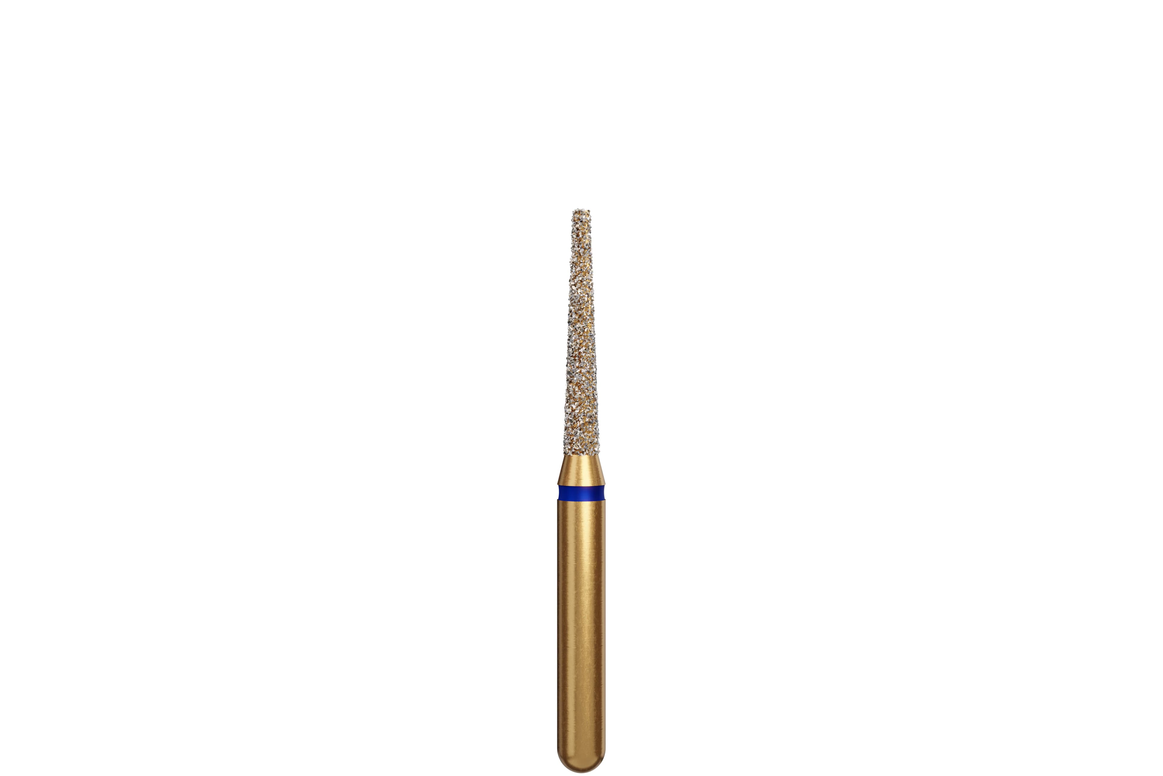 Coltene Alpen Multi-Use Multilayer Diamond Bur, Flat End Taper, Medium Grit, FG Short Shank, #847-014, 5/Pkg - Alpen&reg; Diamonds - Medium - #847-012 (8.0) SS - Image 1