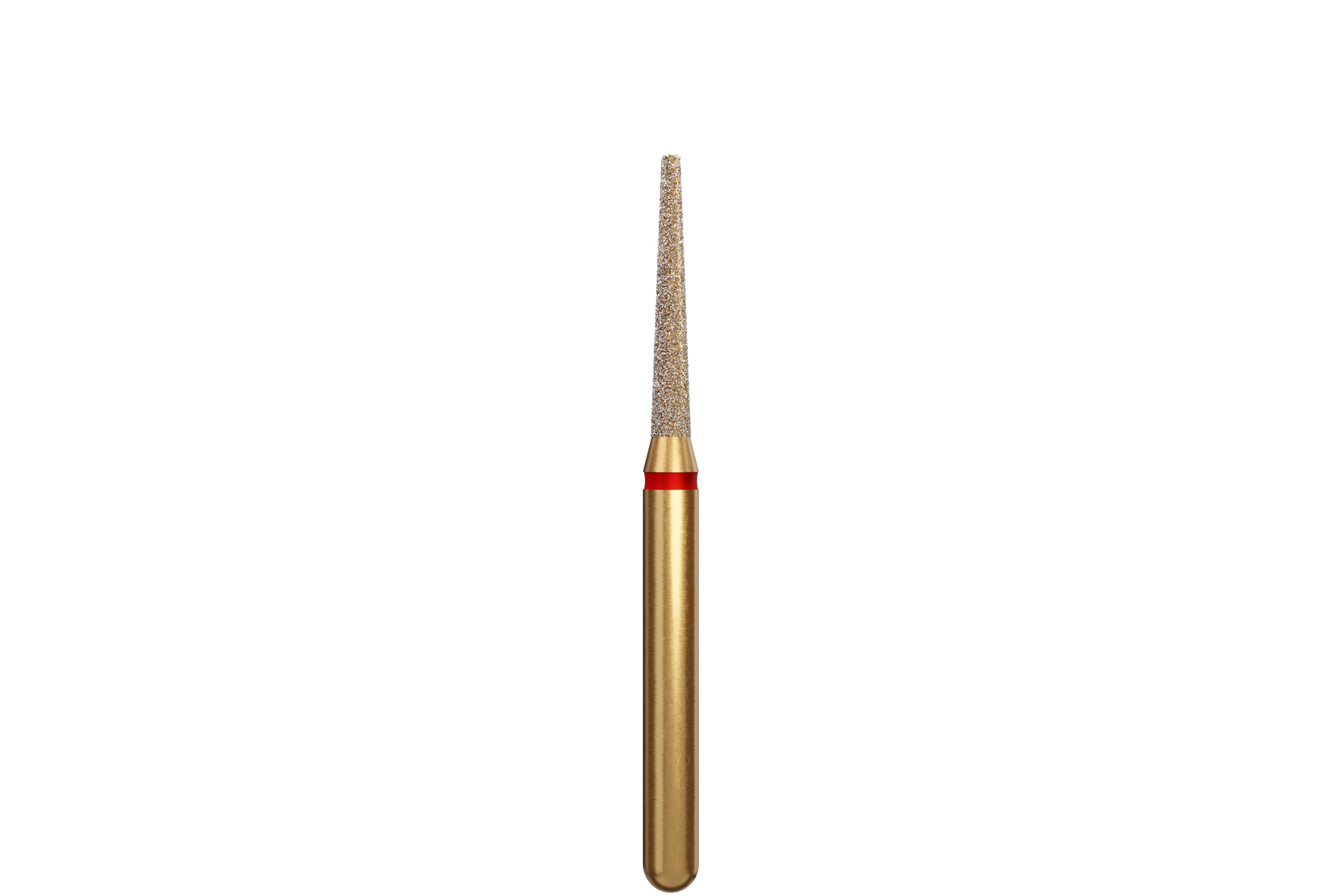 Coltene Alpen Multi-Use Multilayer Diamond Bur, FG, Fine, Flat End Taper, #847-014, 1.4 mm Head Diameter, 8 mm Head Length, 5/Pkg - Alpen&reg; Diamonds - Fine - #847-014 (8.0) - Image 1