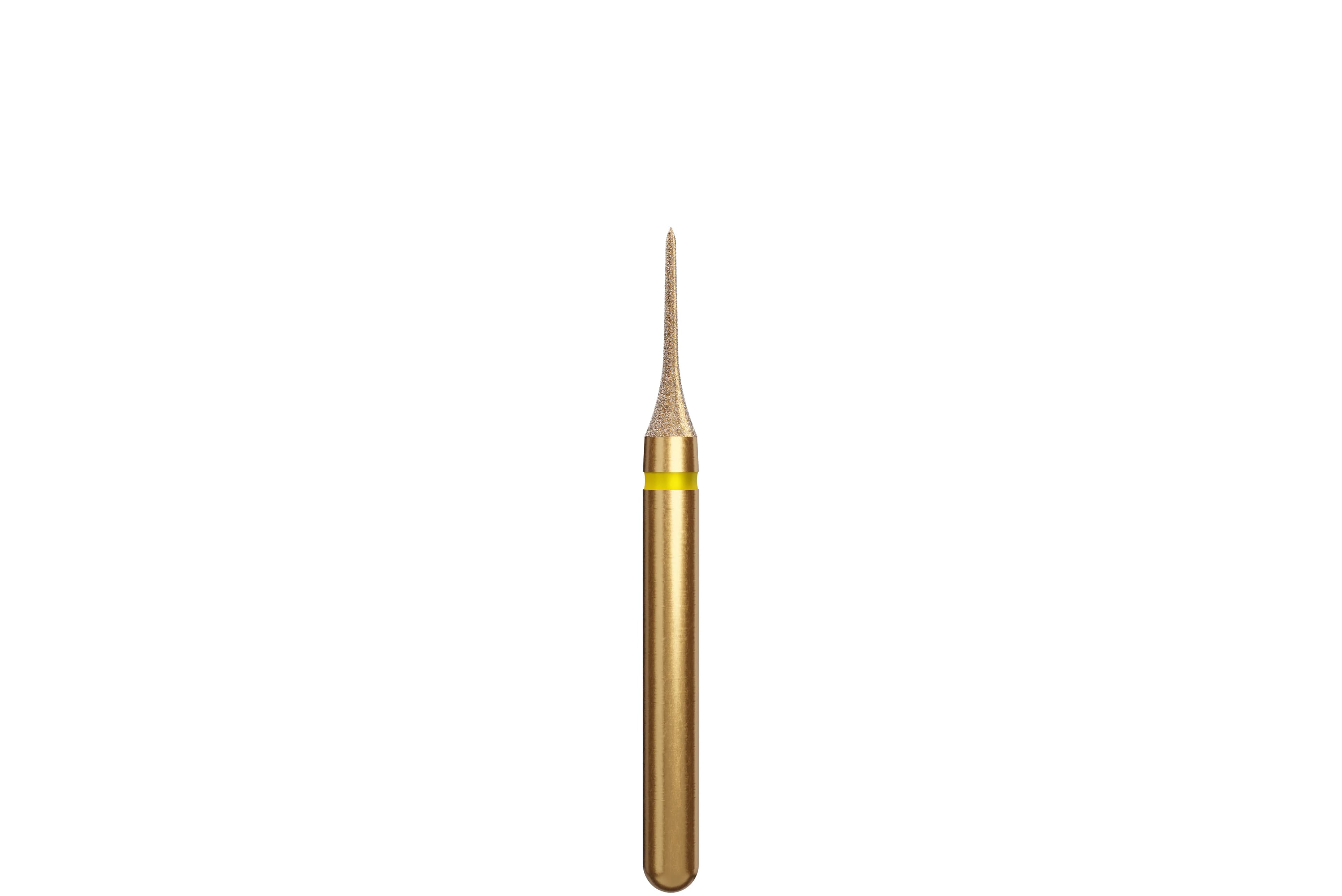 Alpen Diamond Bur, FG, Interproximal, Extra Fine, Yellow, #392, 1.6 mm Head, 5/Pk, 60031819 - Alpen Diamond Burs, FG, Interproximal, Extra Fine, Yellow, # 392-031EF, 5/Pk, 60031819 - Image 1