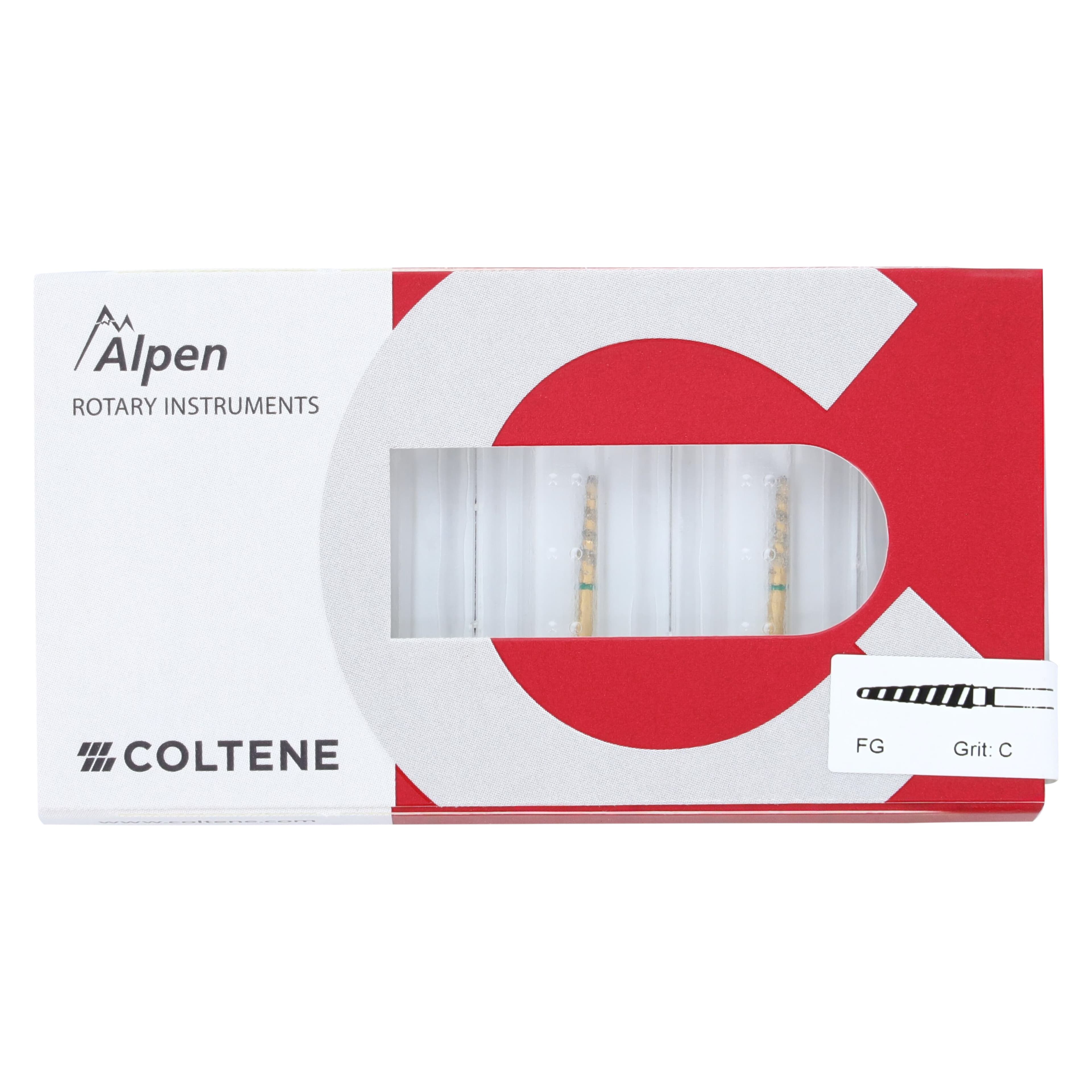 Coltene Alpen TurboCut Diamond Bur, Round End Taper, Coarse, FG, 856T-018, 5/Pkg thumbnail 5