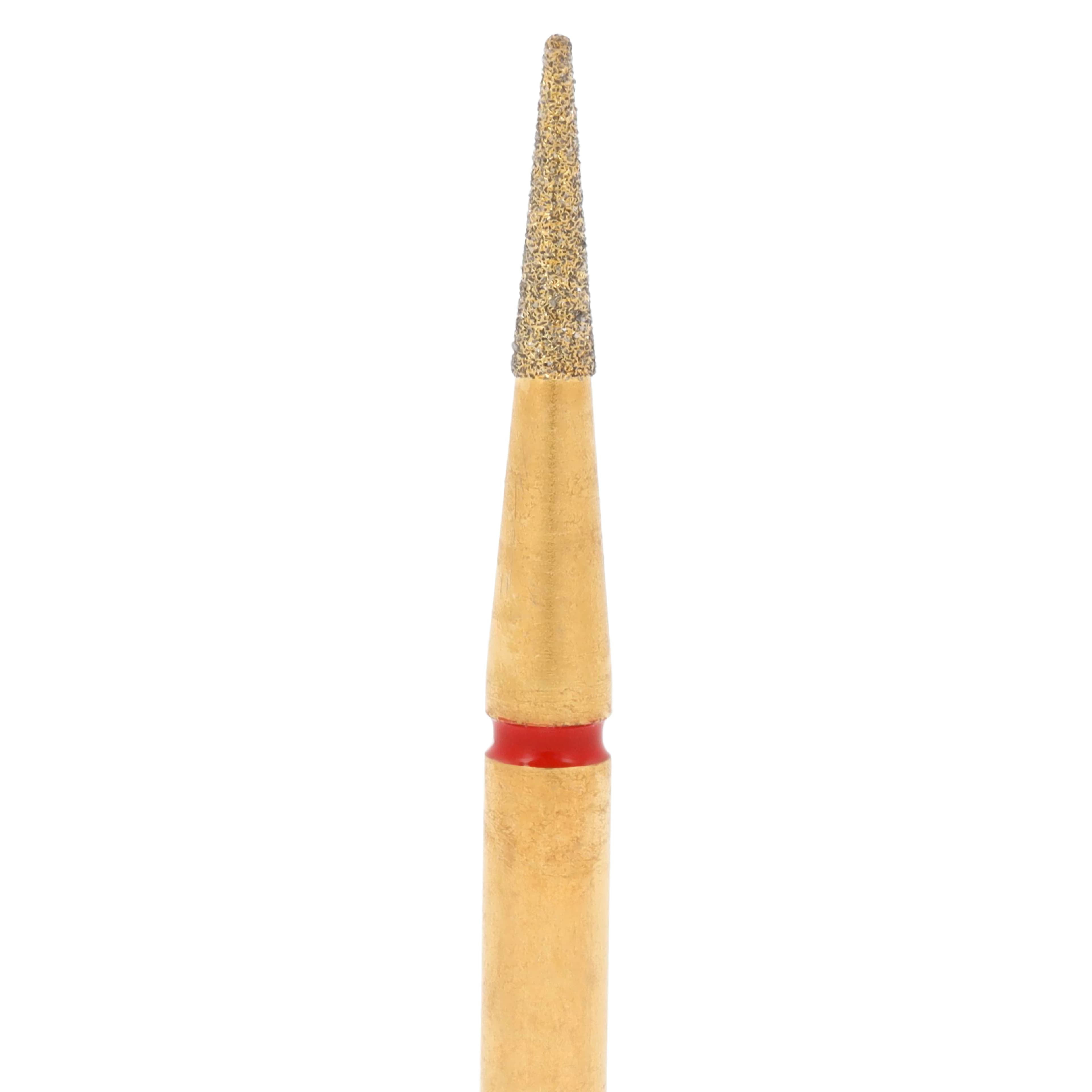 Alpen Multi-Use Diamond Bur, FG, Esthetic Finishing Needle, Fine Grit (Red), #133-010 / ET4, 1.0 mm Head, 4.0 mm Head Length, 5/Pk, 60032681 thumbnail 3