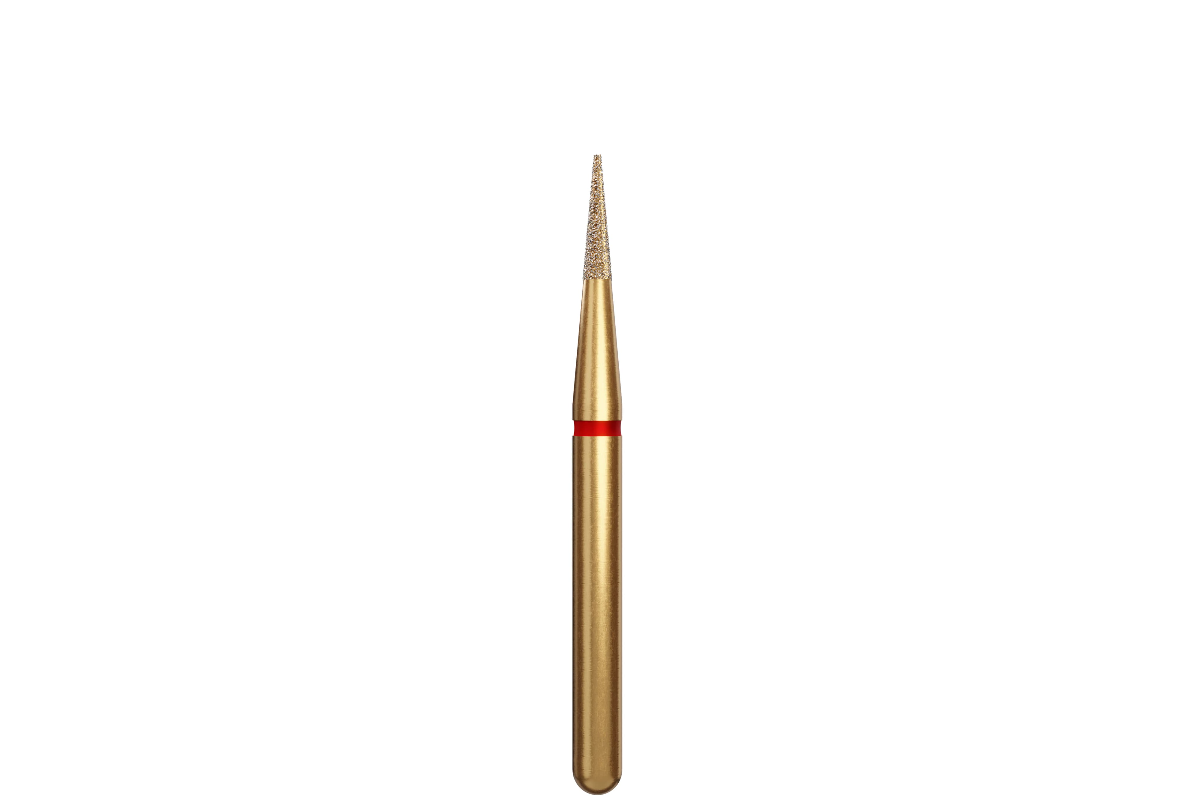 Alpen Multi-Use Diamond Bur, FG, Esthetic Finishing Needle, Fine Grit (Red), #133-010 / ET4, 1.0 mm Head, 4.0 mm Head Length, 5/Pk, 60032681 thumbnail 2