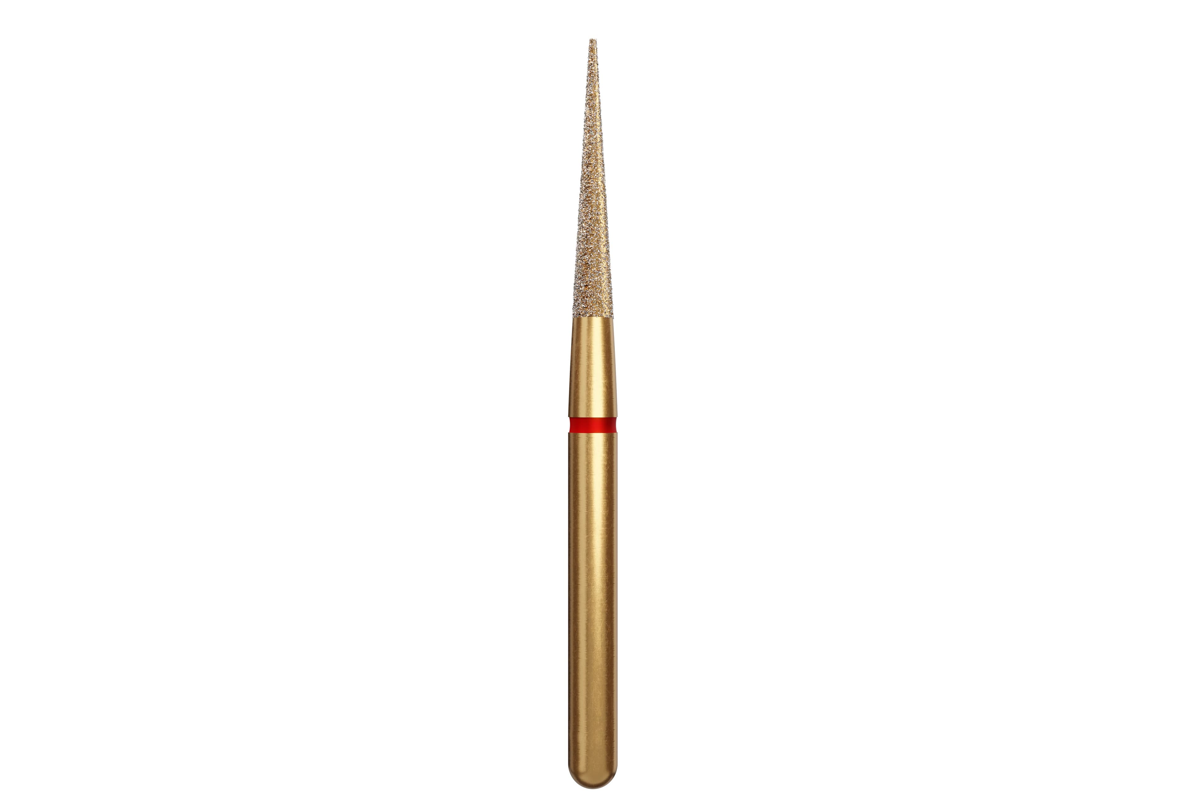 Alpen Esthetic Finishing Multi-Use Diamond Bur, FG, Fine Grit, Red, #135-014 / ET9, 1.4 mm Head, 5/Pk, 60032691 thumbnail 2