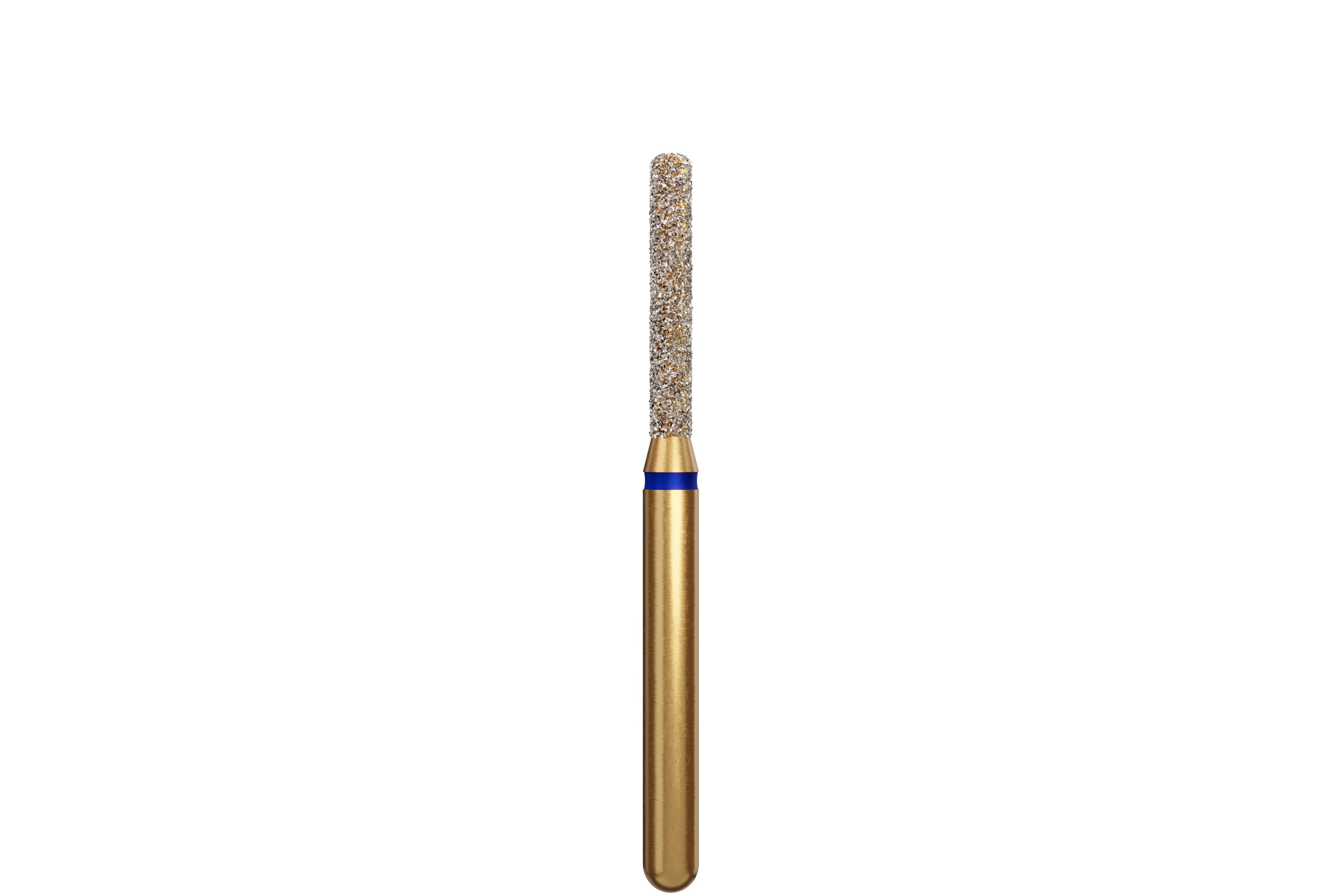 Coltene Alpen Multi-Use Multilayer Diamond Bur, FG, Medium Grit, Rounded Edge Cylinder, #837R-014, 1.4 mm Head Diameter, 8 mm Head Length, 5/Pkg - Alpen&reg; Diamonds - Medium - #837R-014 (8.0) - Image 1