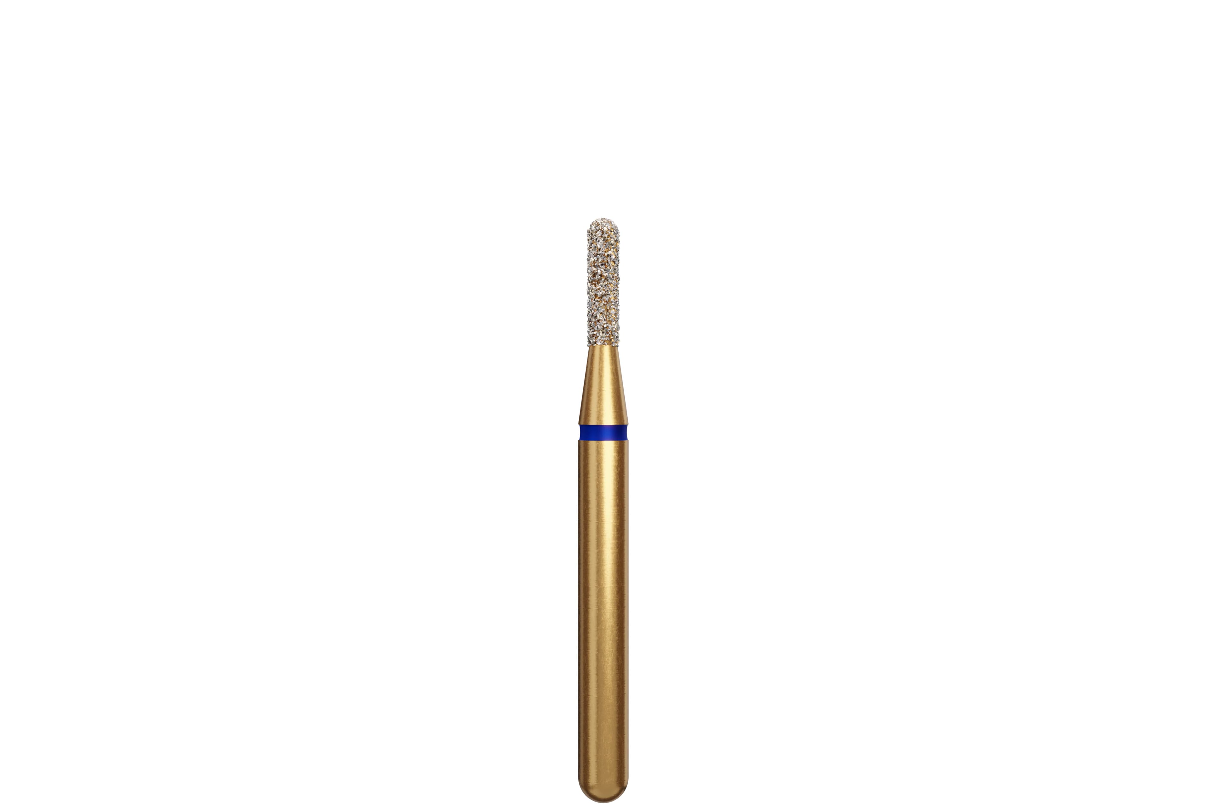 Alpen Diamond Bur, FG, Round End Cylinder, Medium, Blue, #838-012M, 1.2 mm Head, 4 mm Head Length, 5/Pk, 60032077 - Alpen Diamond Burs, FG, Round End Cylinder, Medium, Blue, # 838-012M, 5/Pk, 60032077 - Image 1