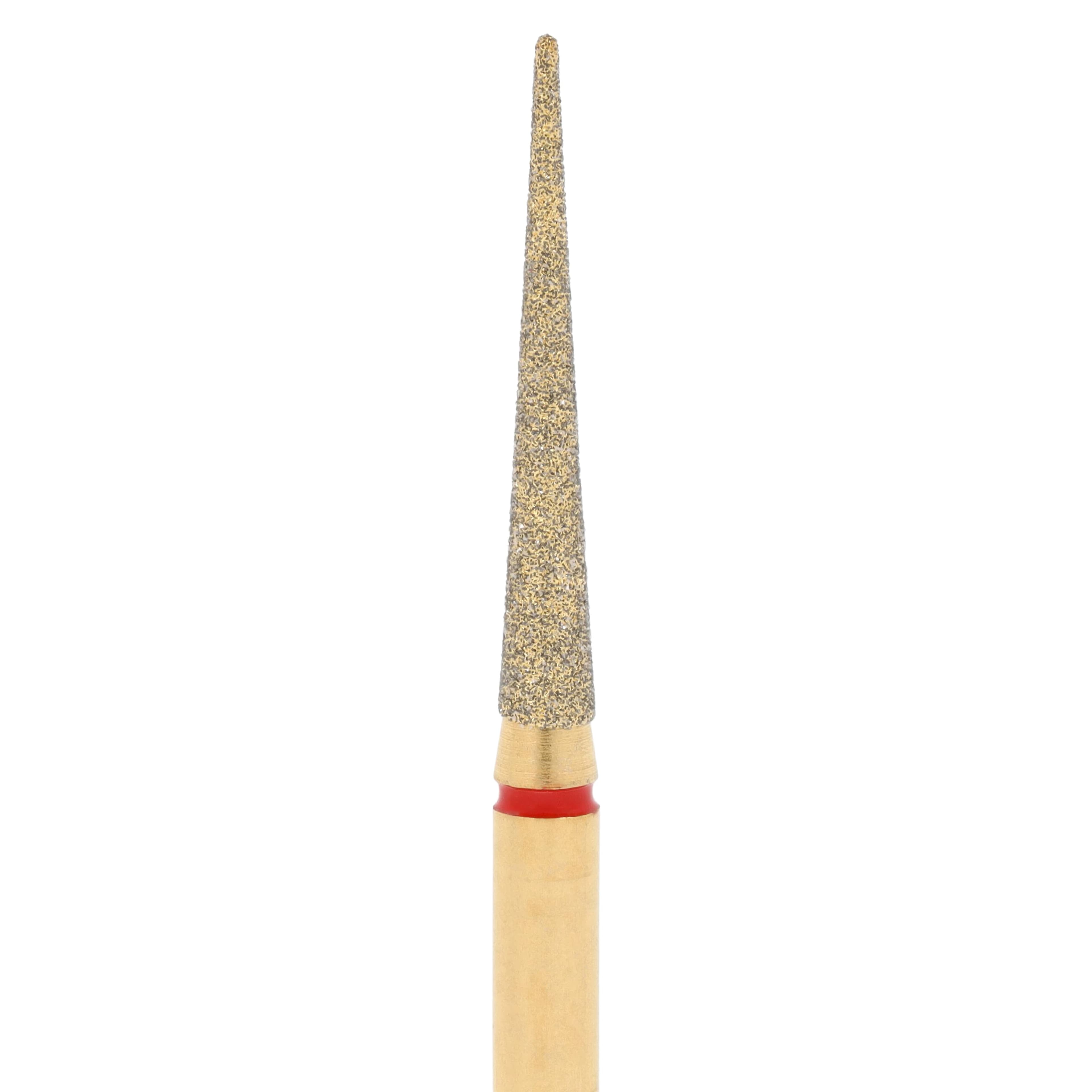 Alpen Diamond Bur, FG, Fine, Red, Needle/Flame #859-014F, 1.4 mm Head, 10 mm Head Length, 5/Pk, 60032411 thumbnail 3