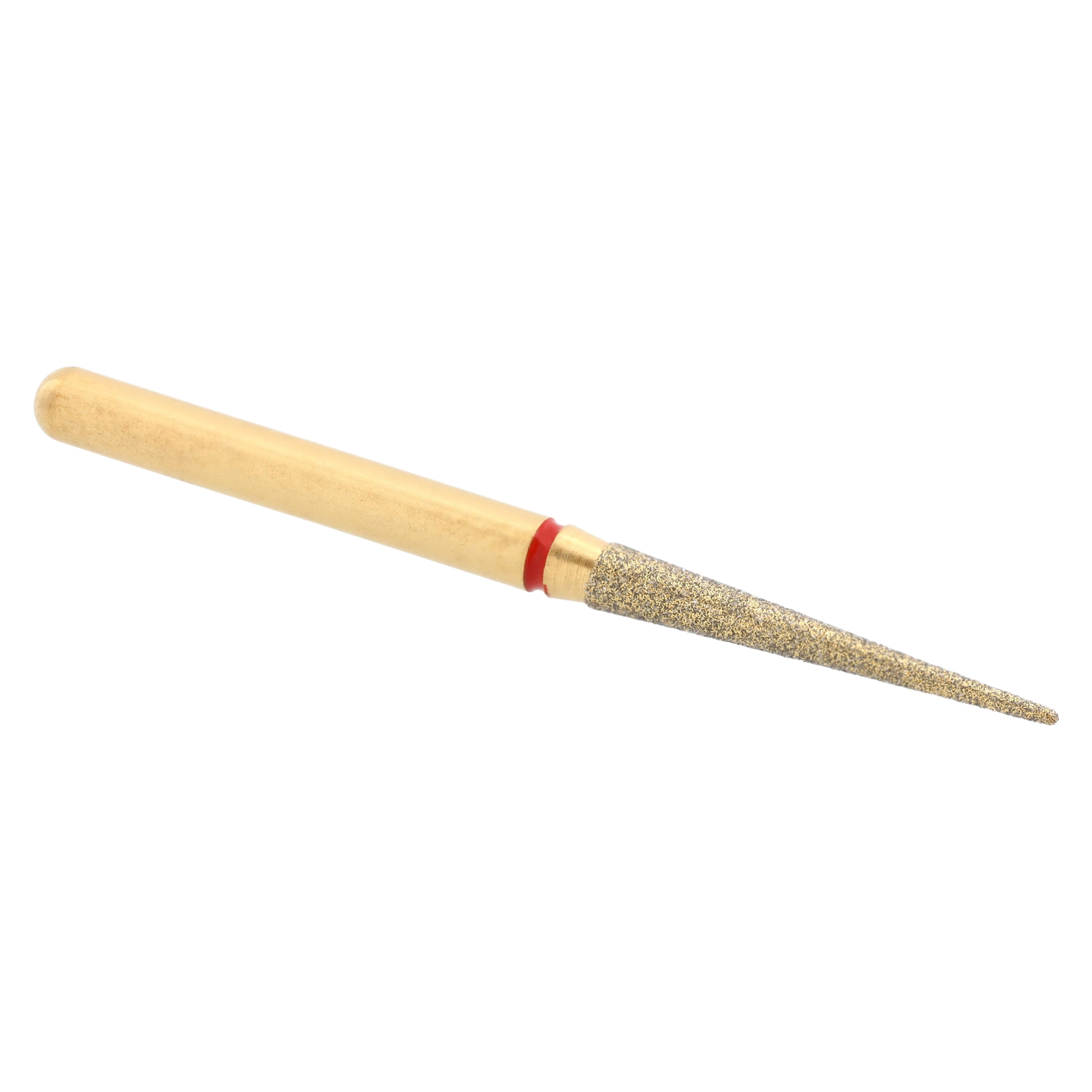 Alpen Diamond Bur, FG, Fine, Red, Needle/Flame #859-014F, 1.4 mm Head, 10 mm Head Length, 5/Pk, 60032411 thumbnail 4