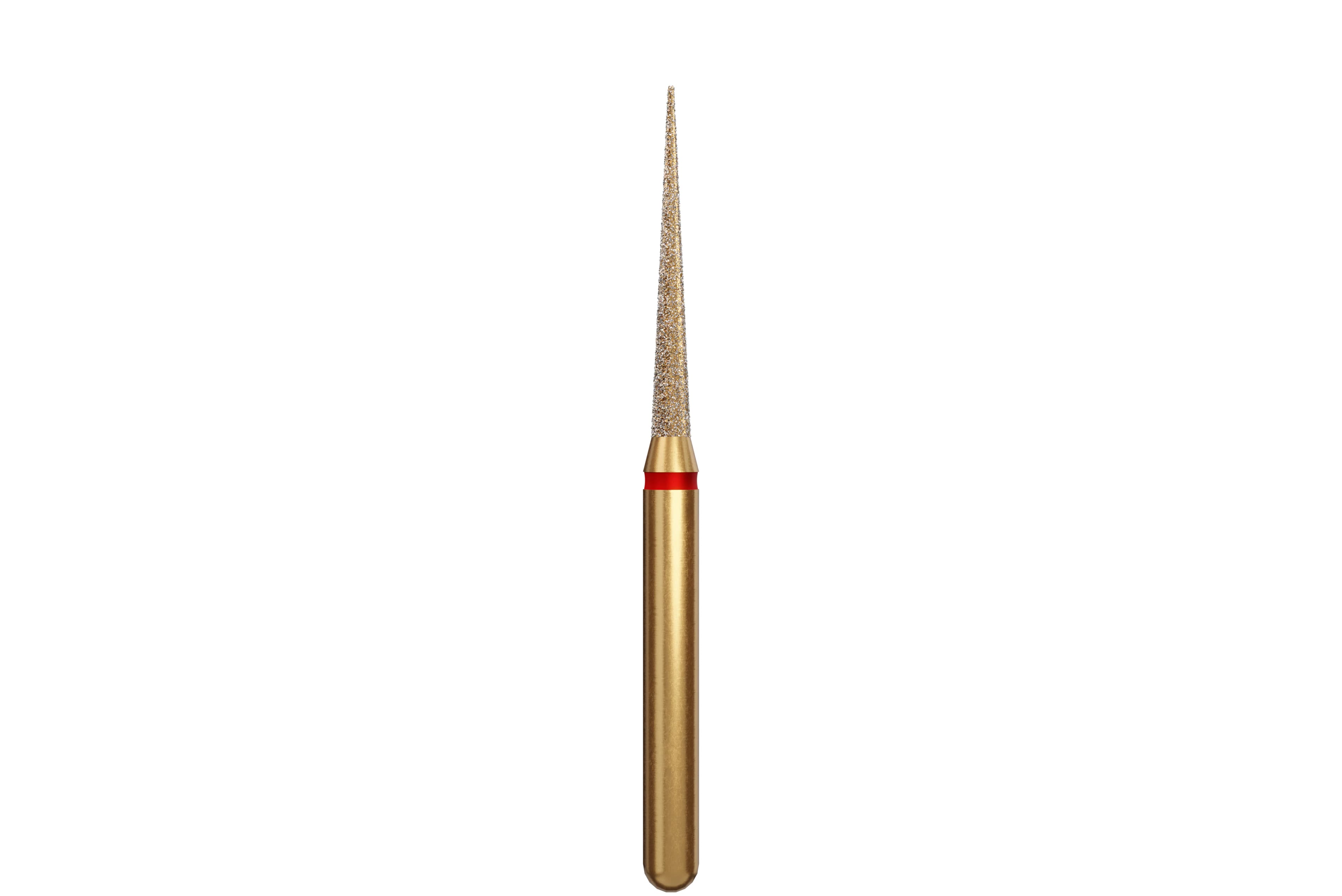 Alpen Diamond Bur, FG, Fine, Red, Needle/Flame #859-014F, 1.4 mm Head, 10 mm Head Length, 5/Pk, 60032411 thumbnail 2