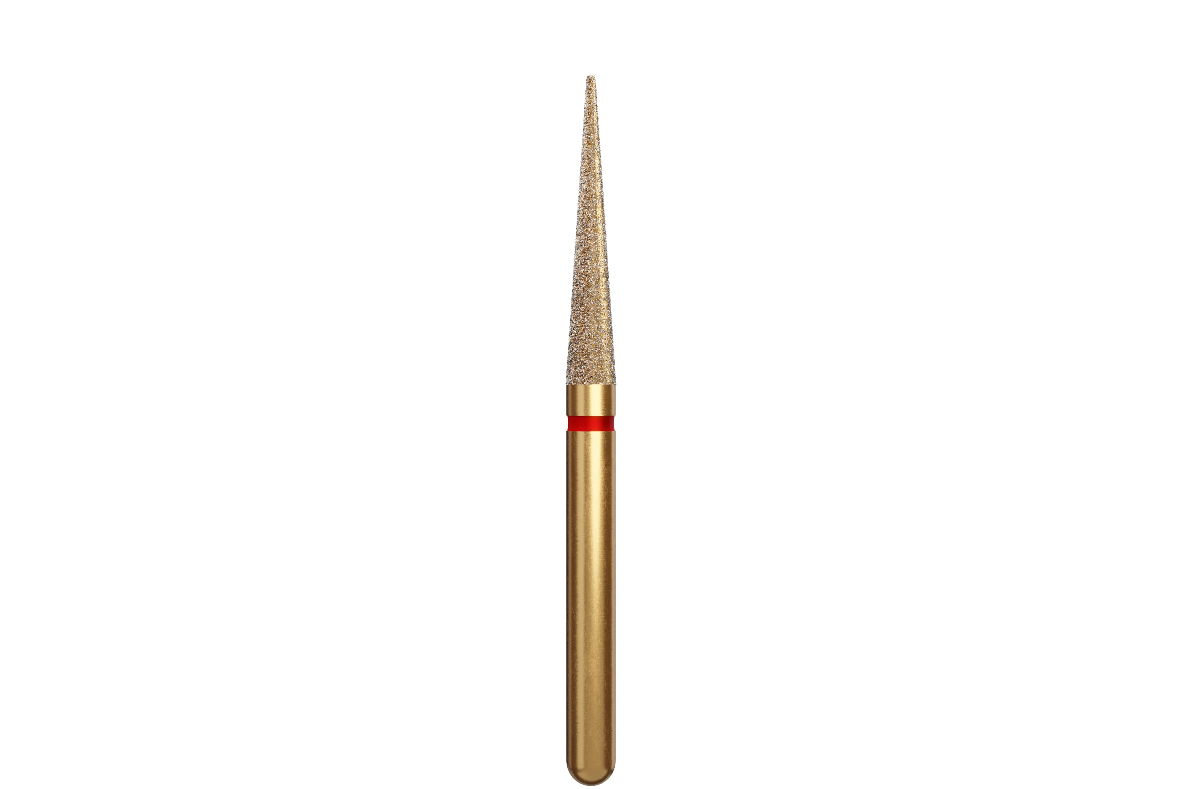 Coltene Alpen Multi-Use Multilayer Diamond Bur, FG, Fine, Flame/Needle, #859-018, 1.8 mm Head Diameter, 10 mm Head Length, 5/Pkg - Alpen&reg; Diamonds - Fine - #859-018 (10.0) - Image 1