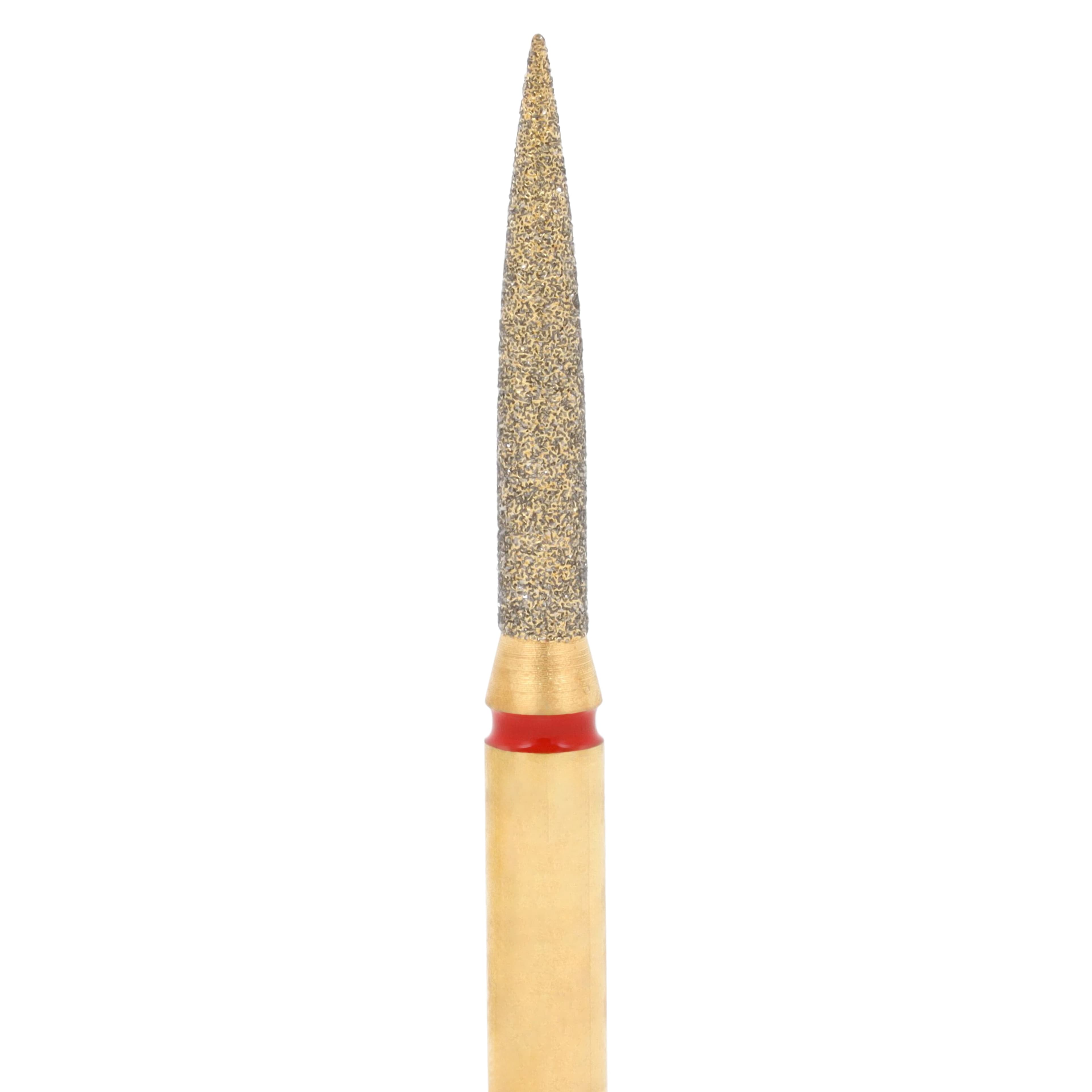 Alpen Diamond Burs, FG, Flame, Fine, Red, #862-012F, 1.2 mm Head, 8 mm Head Length, 5/Pk, 60032453 thumbnail 3