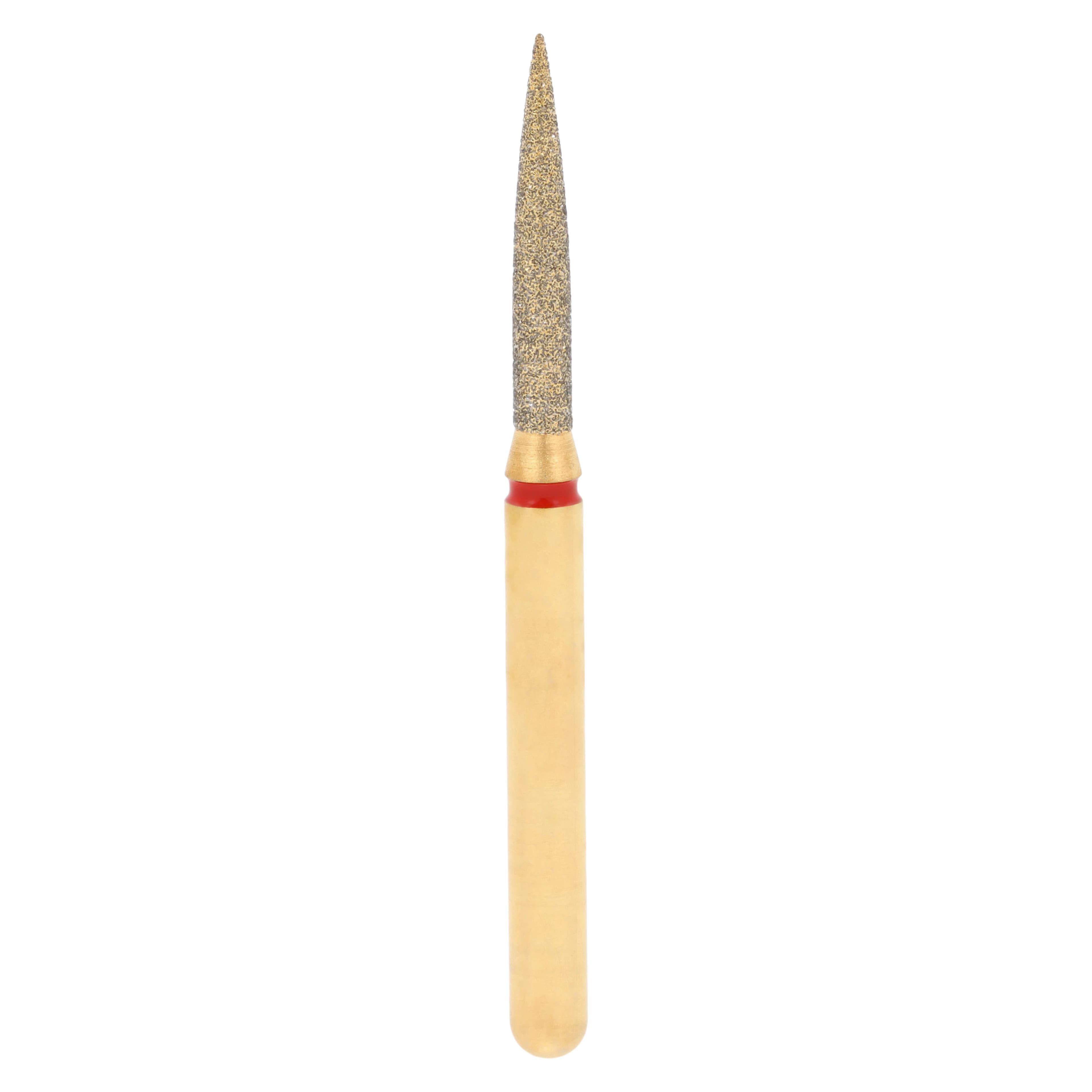 Alpen Diamond Burs, FG, Flame, Fine, Red, #862-012F, 1.2 mm Head, 8 mm Head Length, 5/Pk, 60032453 thumbnail 2
