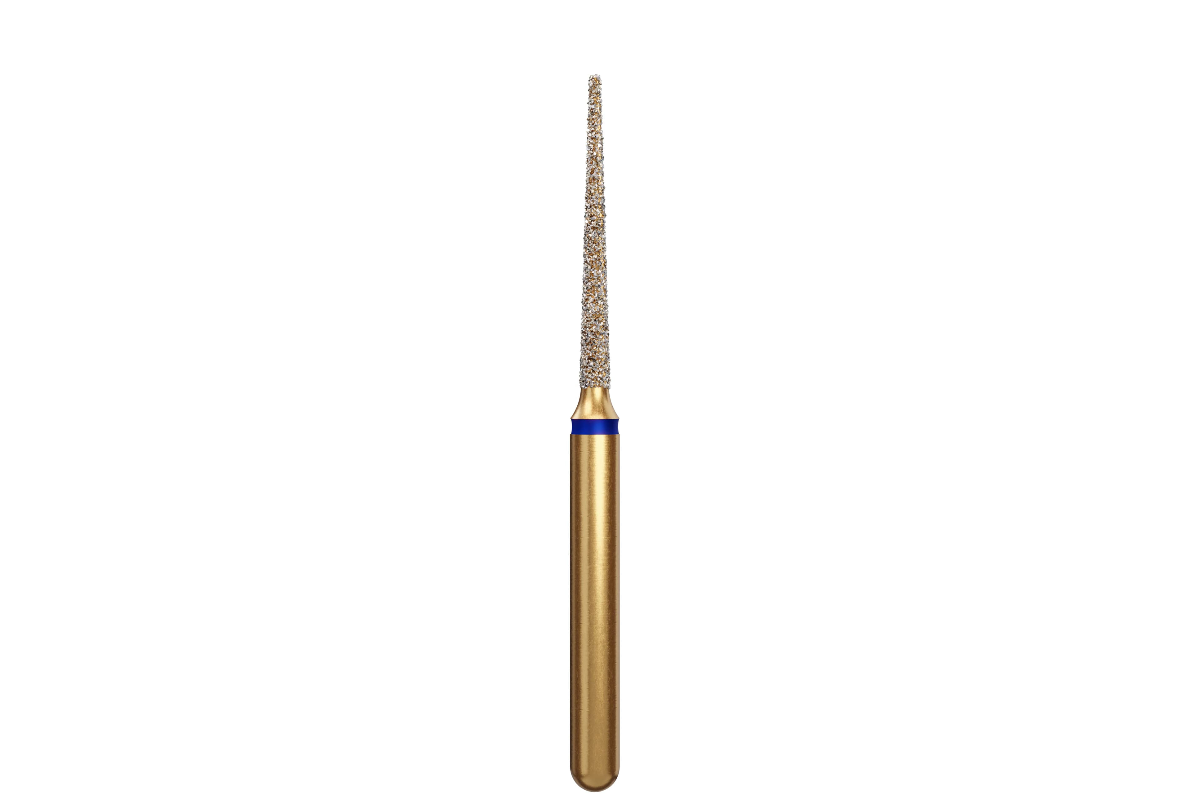 Alpen Diamond Bur, FG, Flat End Taper, Medium, Blue, #848-012M, 1.2 mm Head, 10 mm Head Length, 5/Pk, 60032159 - Alpen Diamond Burs, FG, Flat End Taper, Medium, Blue, # 848-012M, 5/Pk, 60032159 - Image 1