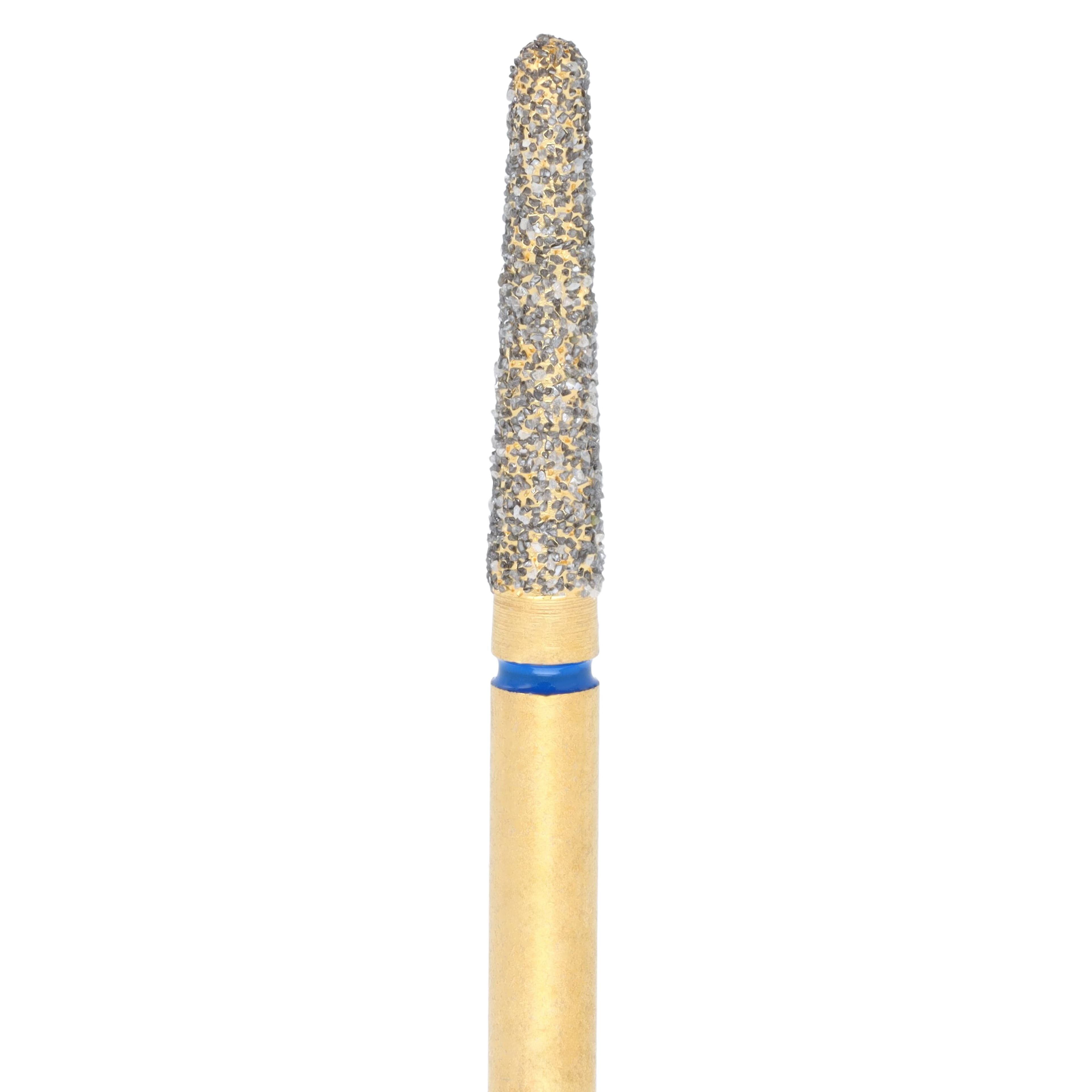 Alpen Multi-Use Multilayer Diamond Bur, Round End Taper, FG, Medium Grit, Blue, #850-018, 1.8 mm Head Diameter, 8 mm Head Length, 5/Pkg thumbnail 3