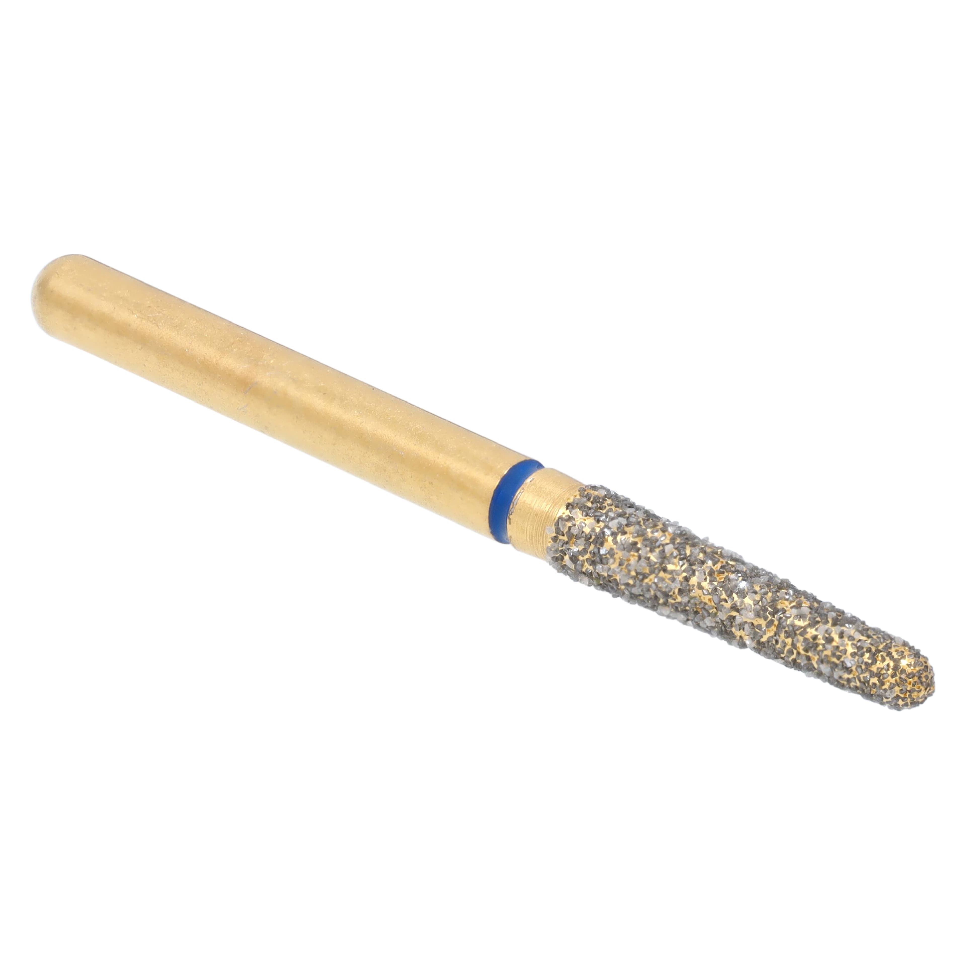 Alpen Multi-Use Multilayer Diamond Bur, Round End Taper, FG, Medium Grit, Blue, #850-018, 1.8 mm Head Diameter, 8 mm Head Length, 5/Pkg thumbnail 4