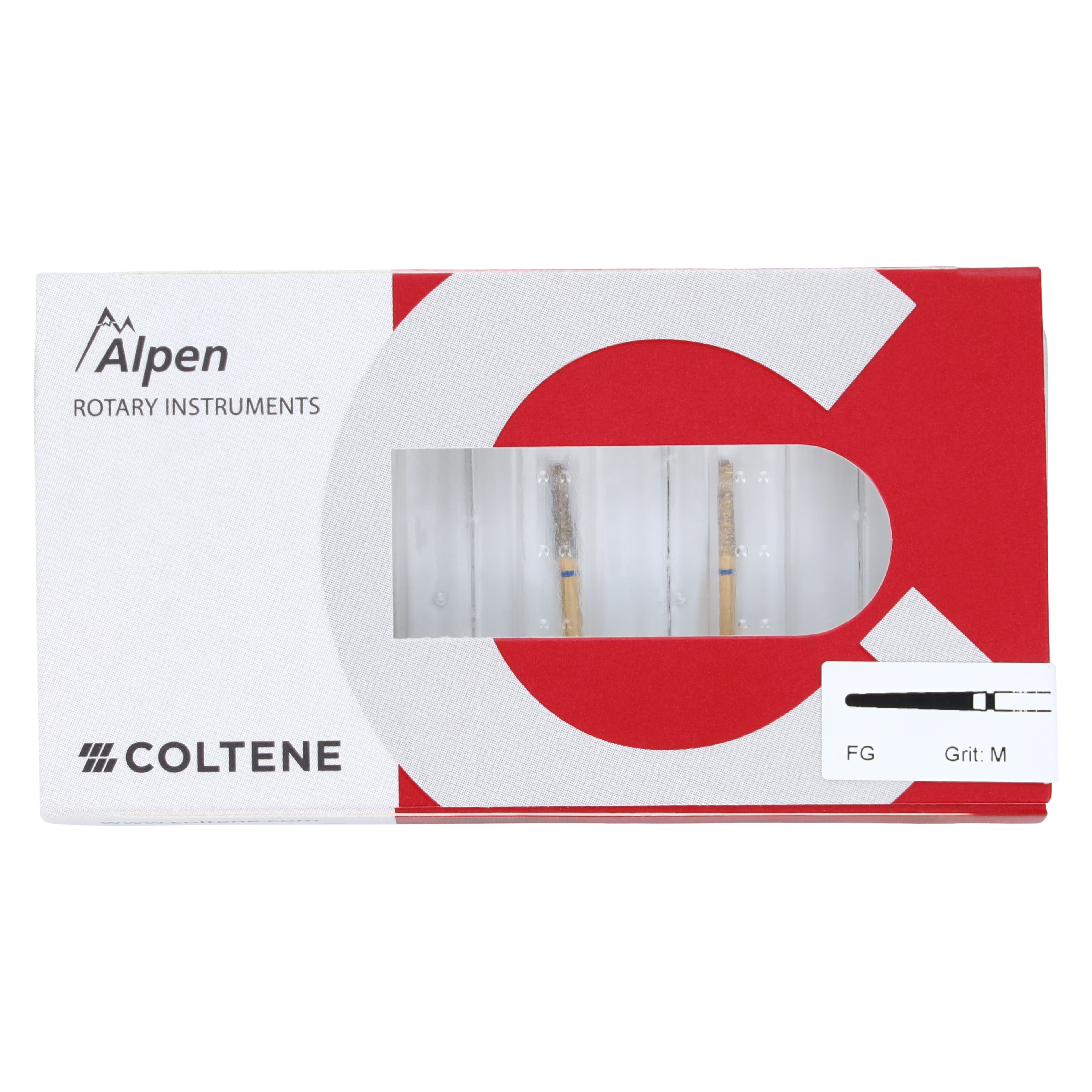 Alpen Multi-Use Multilayer Diamond Bur, Round End Taper, FG, Medium Grit, Blue, #850-018, 1.8 mm Head Diameter, 8 mm Head Length, 5/Pkg thumbnail 5