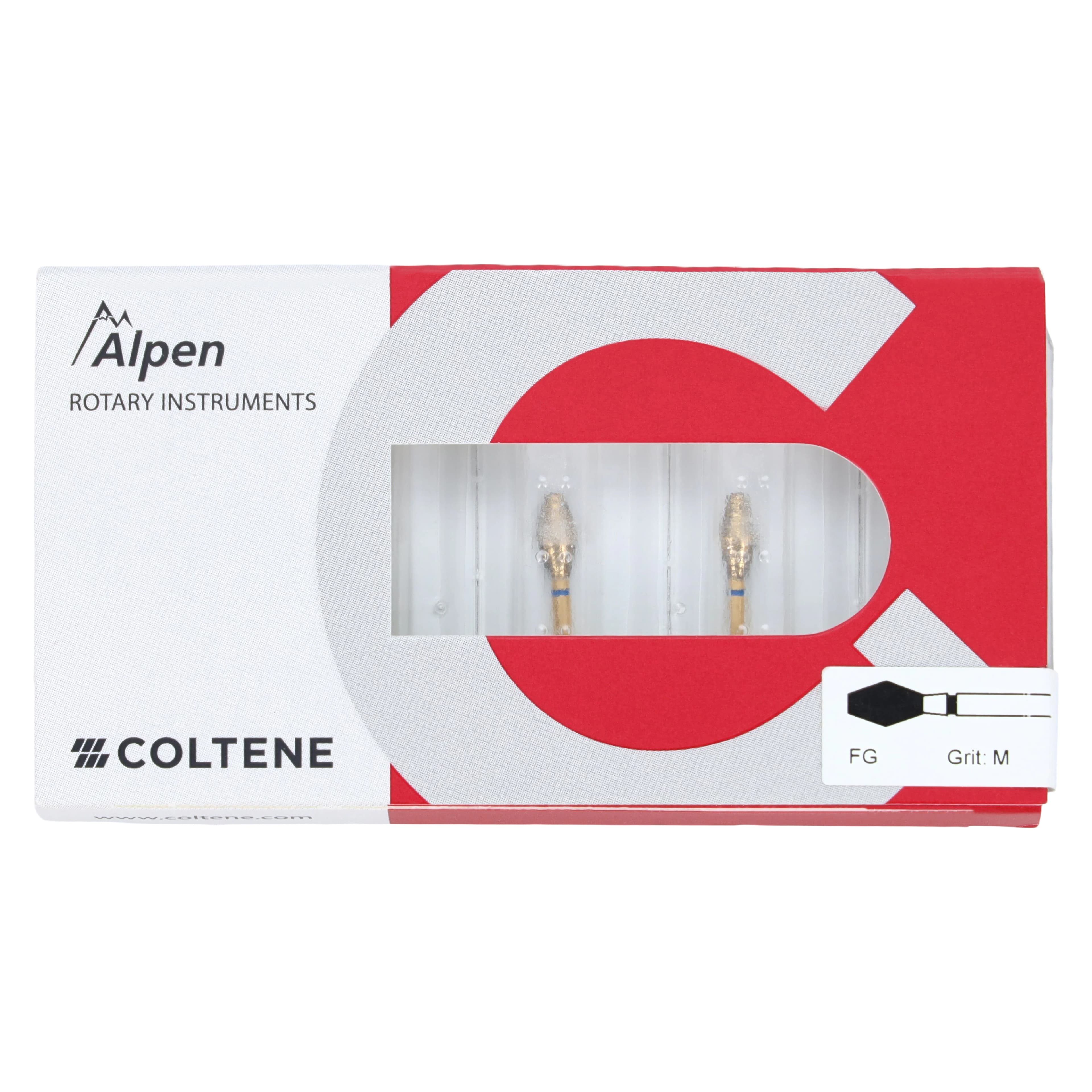 Coltene Alpen Multi-Use Multilayer Diamond Bur, FG, Medium, Occlusal Reduction/Barrel, #811-037, 5/Pkg thumbnail 5