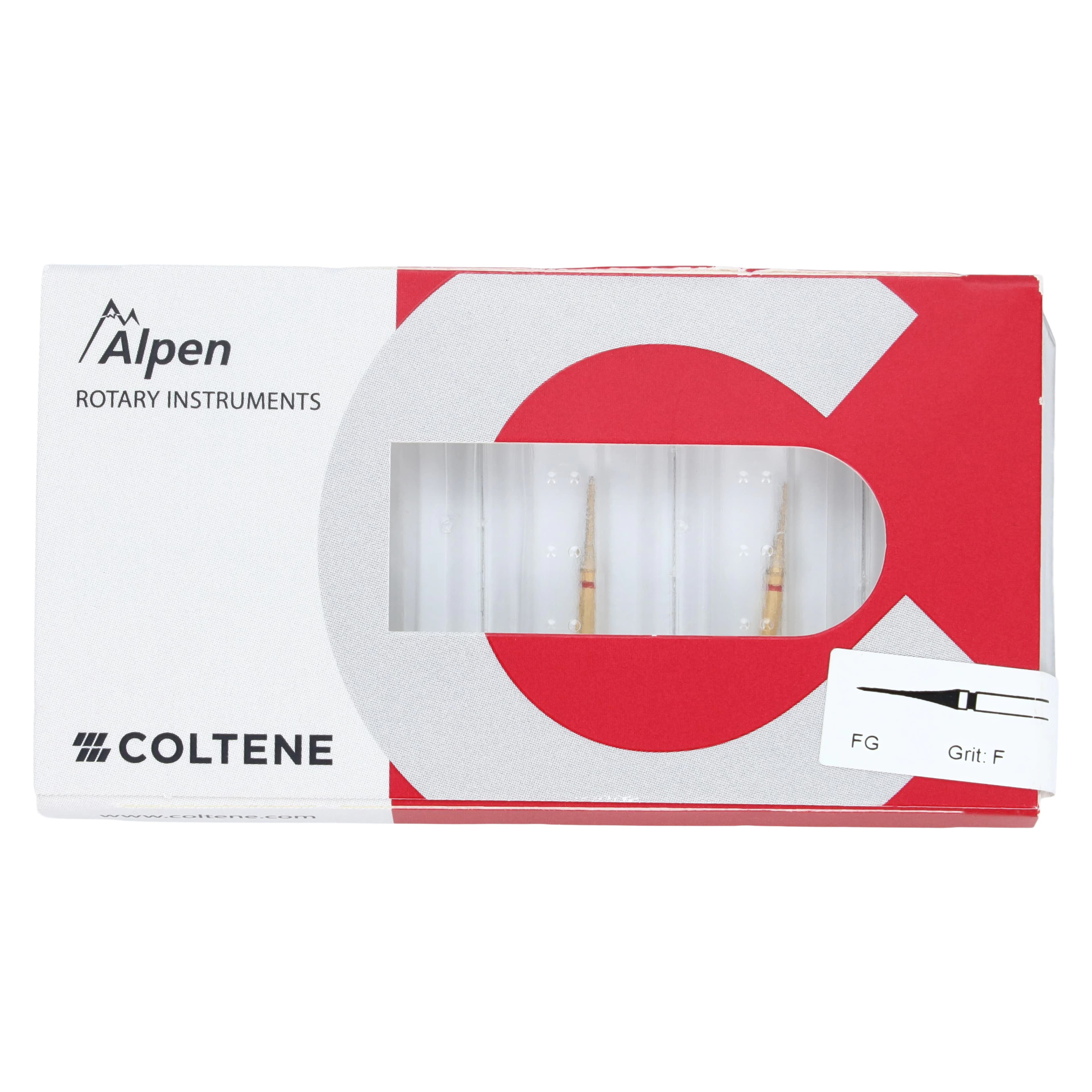 Alpen Multi-Use Diamond Bur, FG, Interproximal, Fine, Red, #392-018, 1.8 mm Head, 5/Pk, R392F018FG thumbnail 5